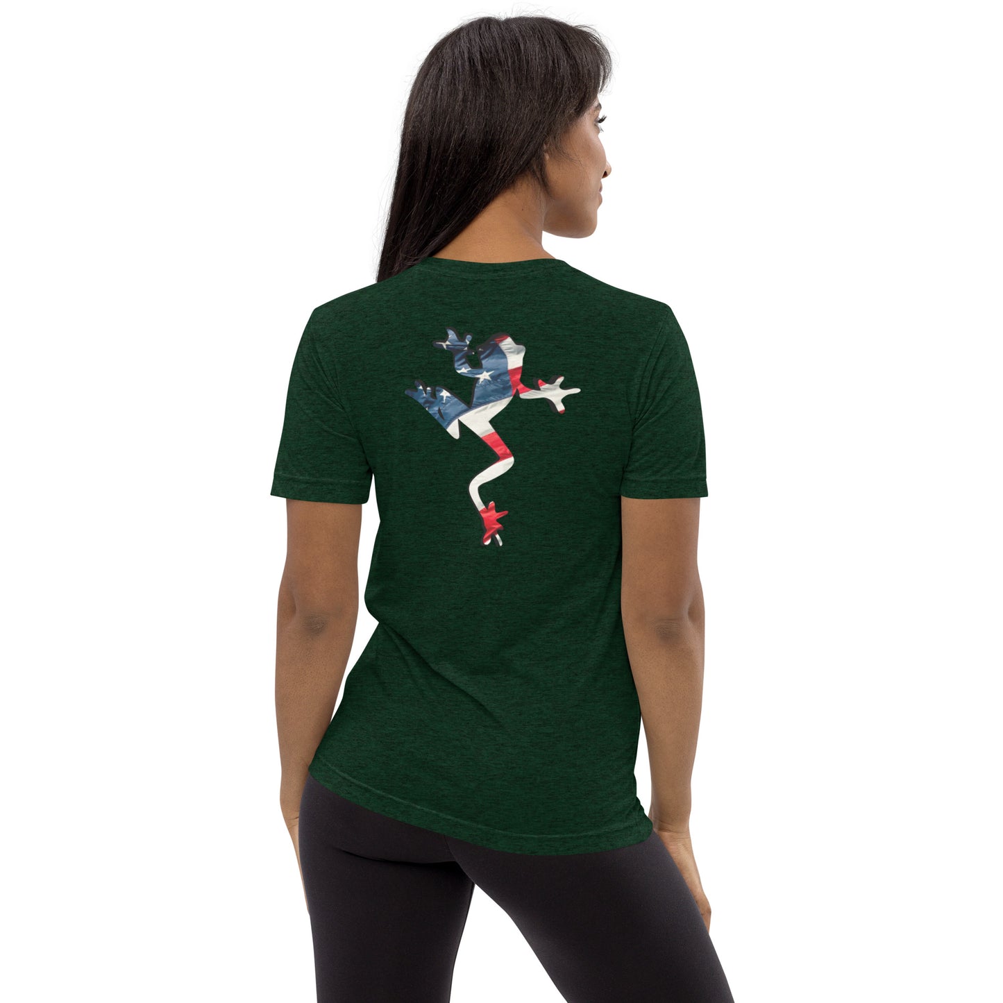 American Frog in Forest Green Short Sleeve T-Shirt