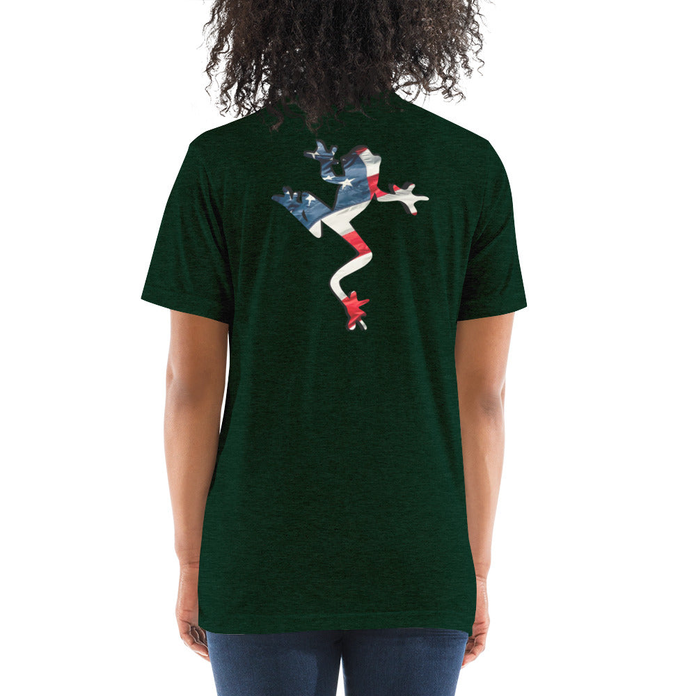 American Frog in Forest Green Short Sleeve T-Shirt