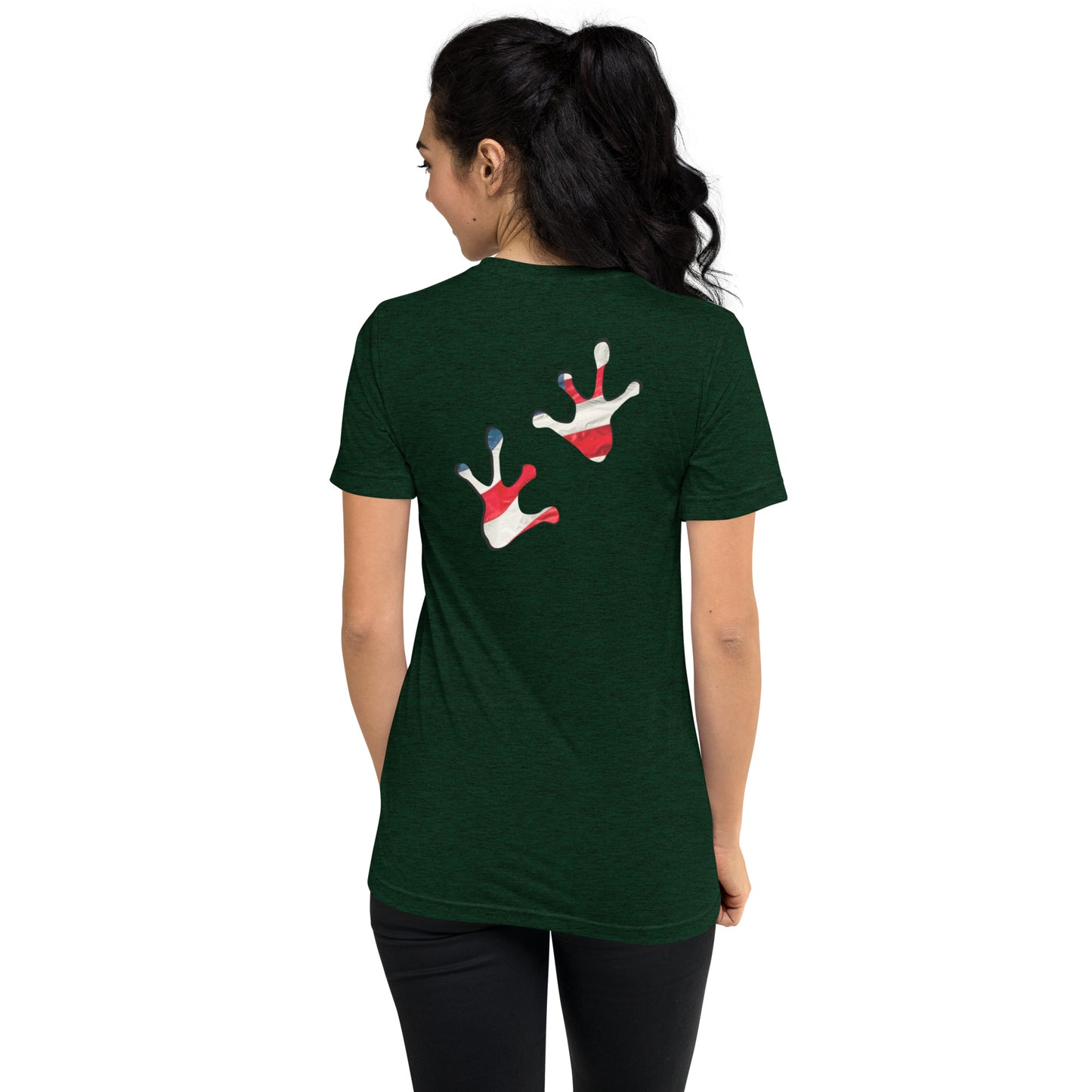 American Frog in Forest Green Short Sleeve T-Shirt