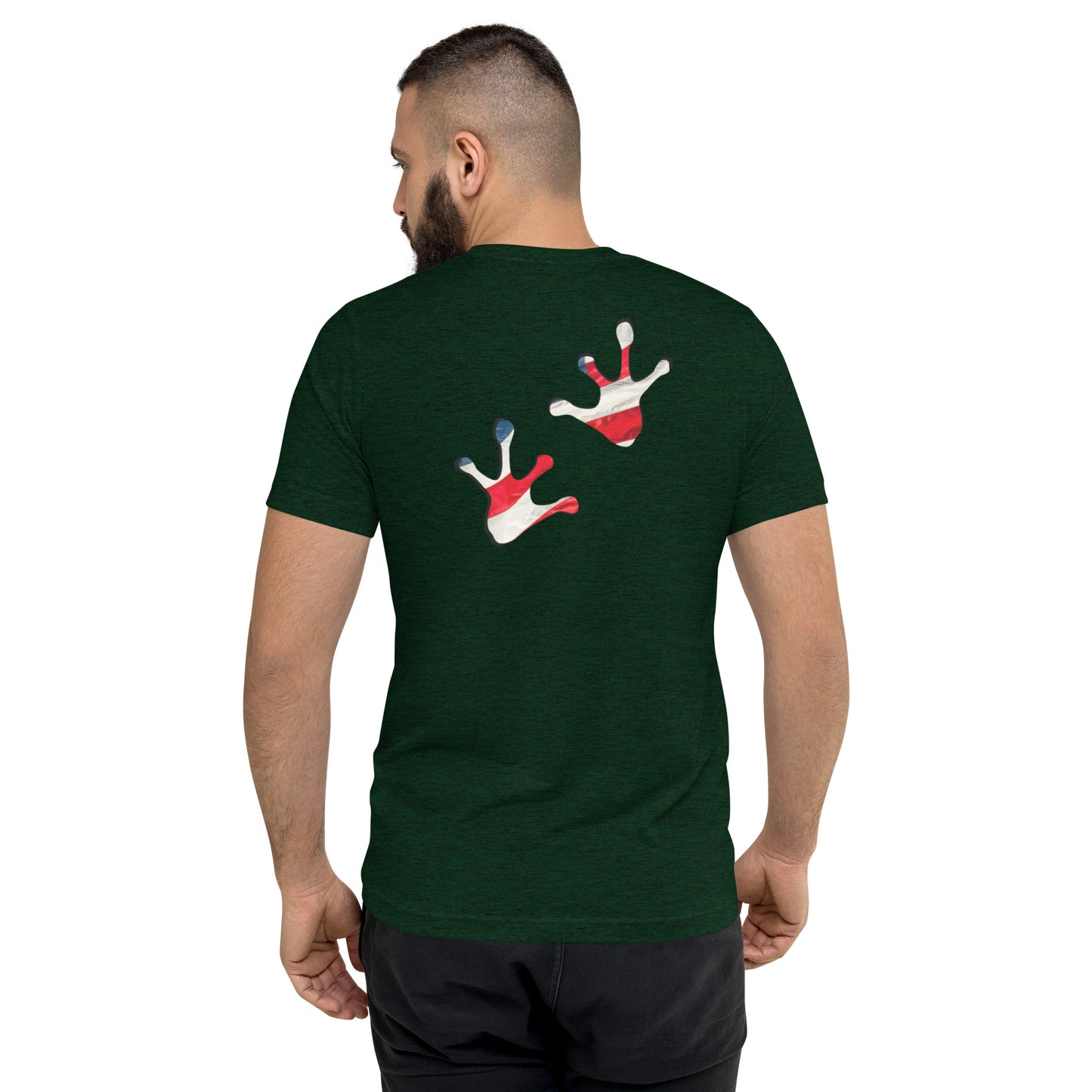 American Frog in Forest Green Short Sleeve T-Shirt