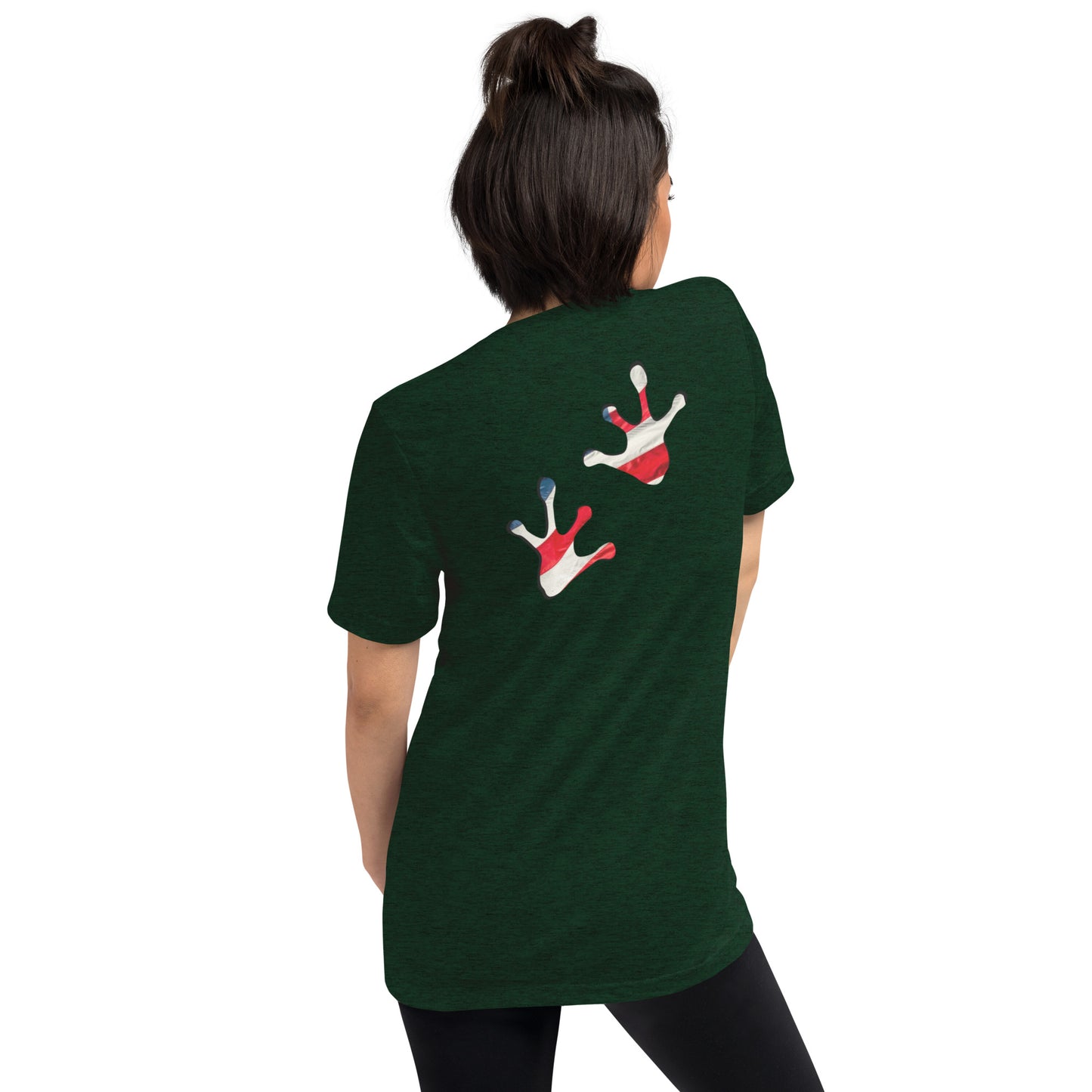 American Frog in Forest Green Short Sleeve T-Shirt