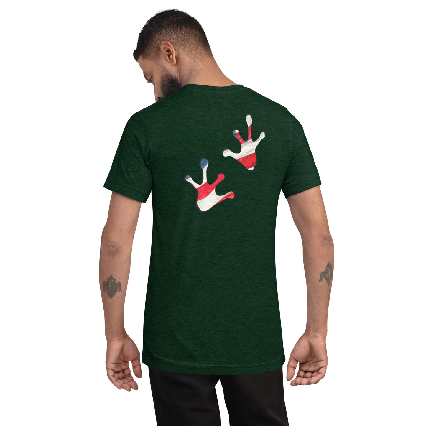 American Frog in Forest Green Short Sleeve T-Shirt