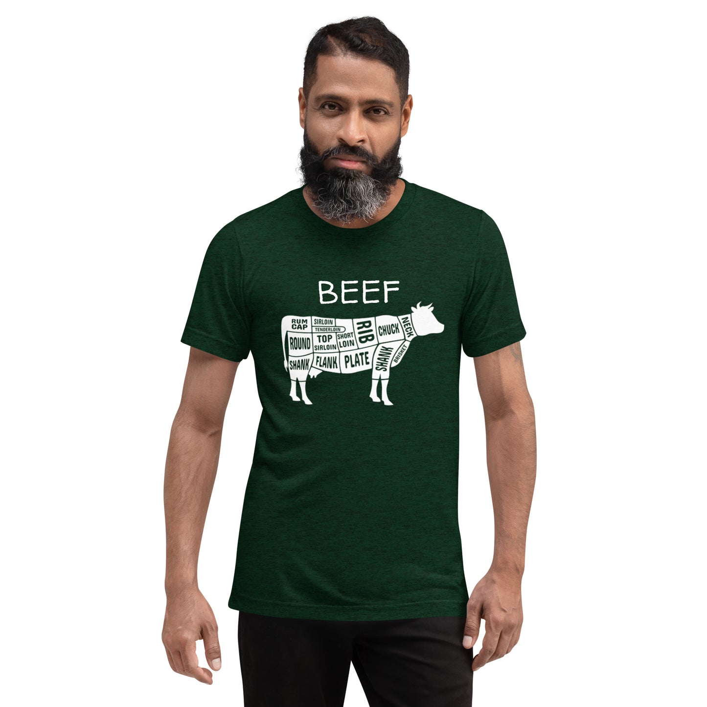 Beef Cow Butcher Chart Short Sleeve T-Shirt