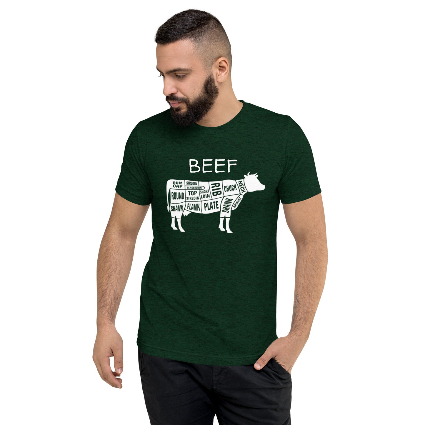 Beef Cow Butcher Chart Short Sleeve T-Shirt