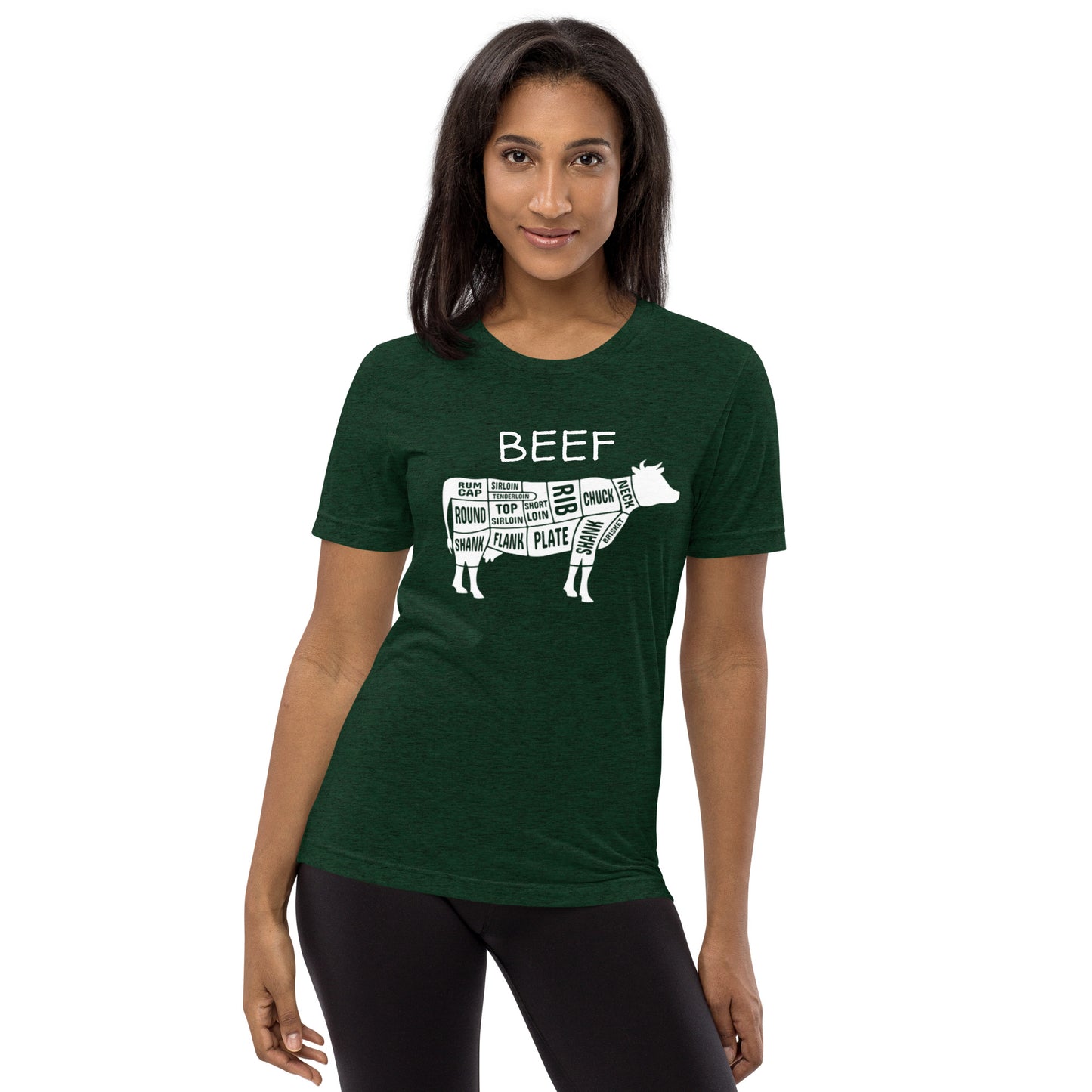 Beef Cow Butcher Chart Short Sleeve T-Shirt