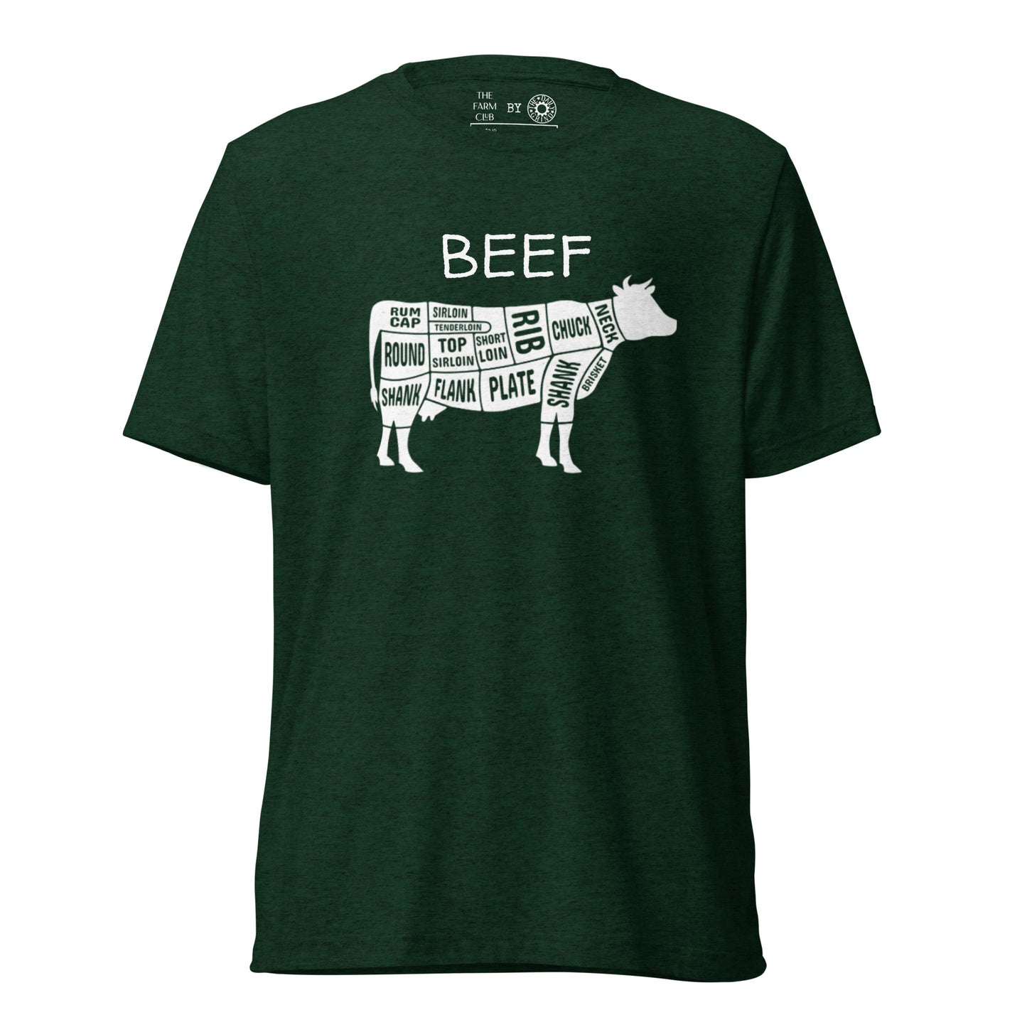 Beef Cow Butcher Chart Short Sleeve T-Shirt