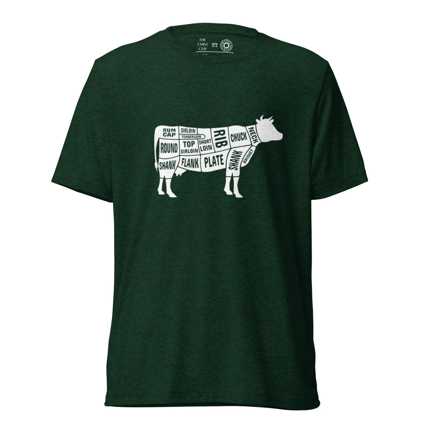 Cow Butcher Chart Short Sleeve T-Shirt