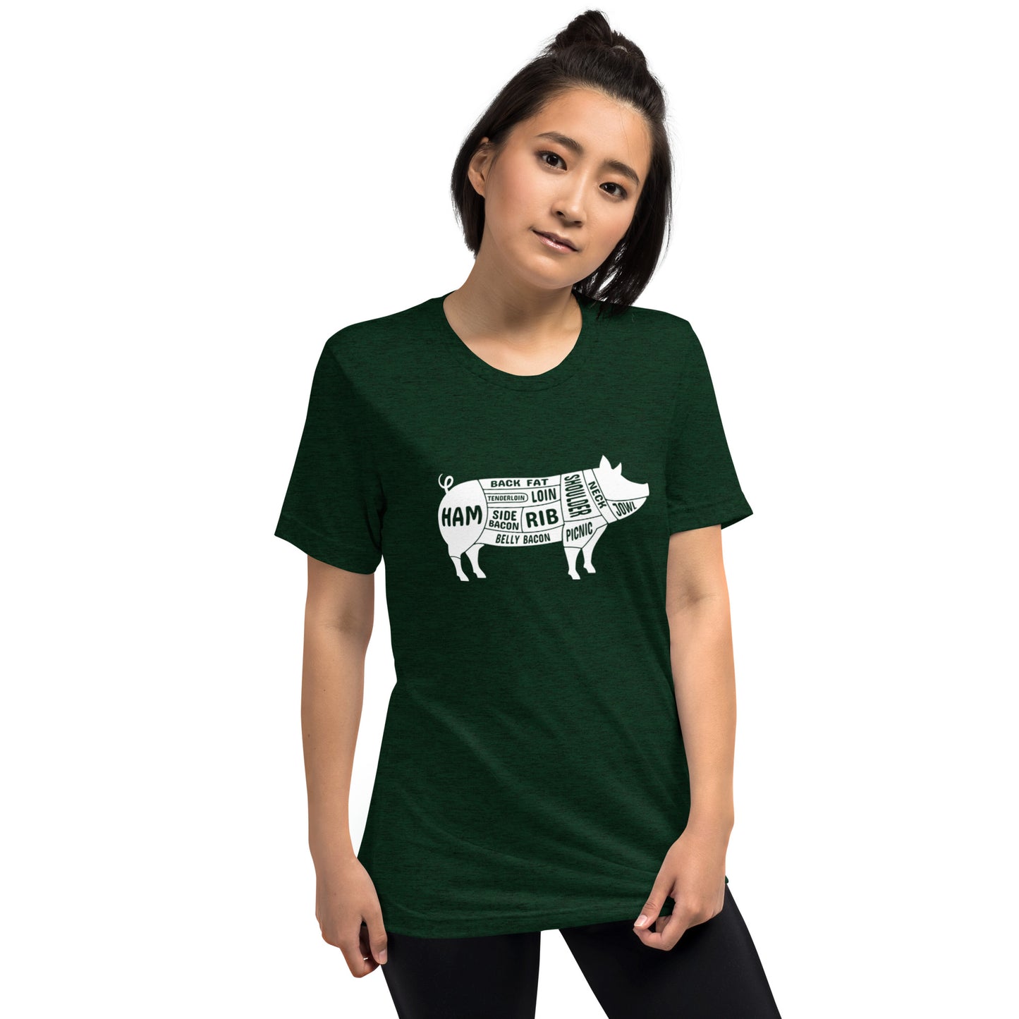 Pig Butcher Chart Short Sleeve T-Shirt