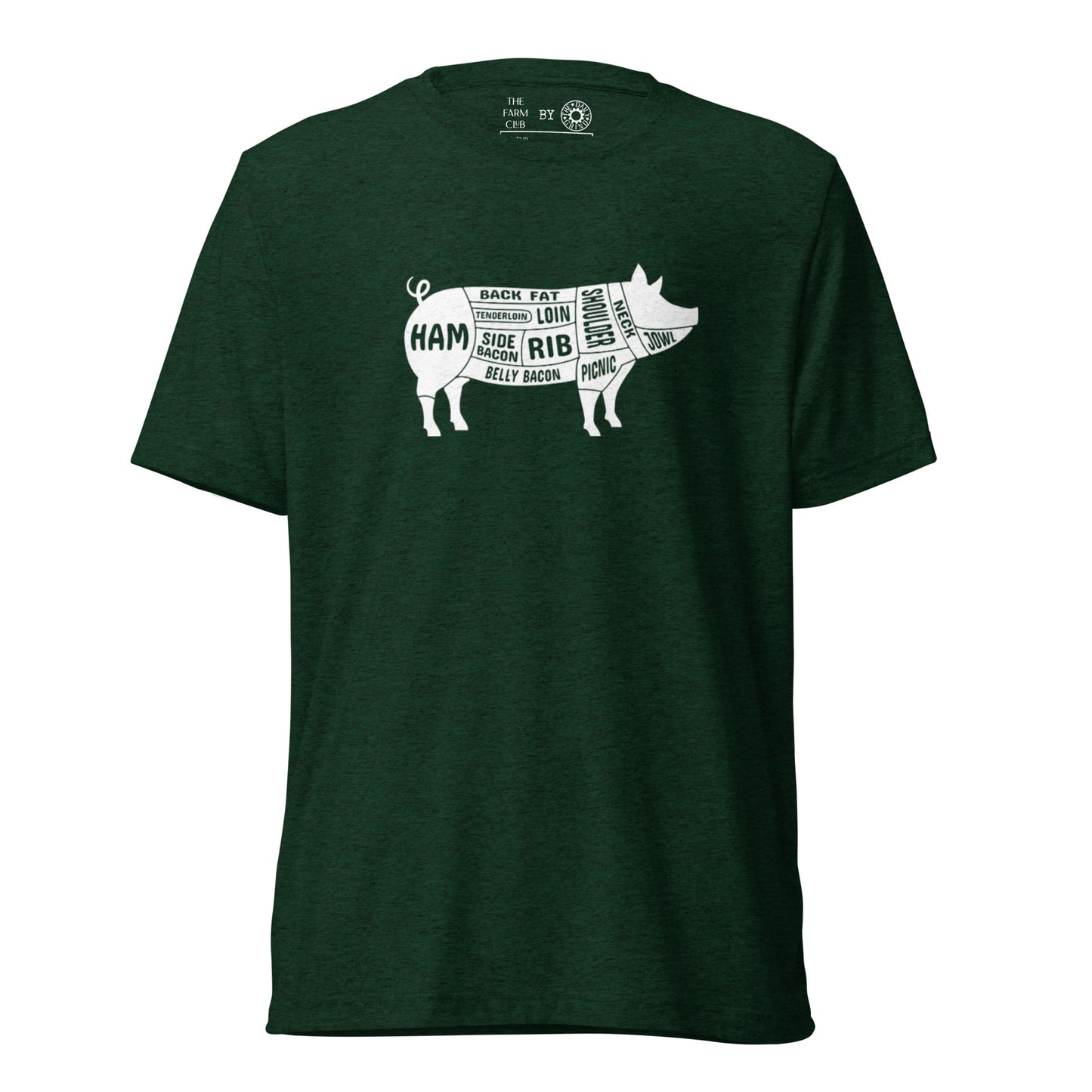 Pig Butcher Chart Short Sleeve T-Shirt