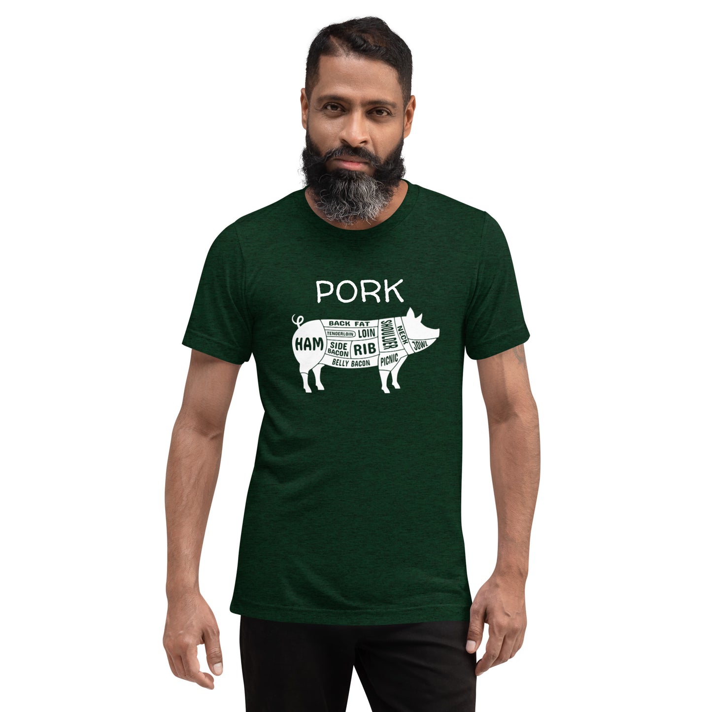 Pork Pig Butcher Chart Short Sleeve T-Shirt