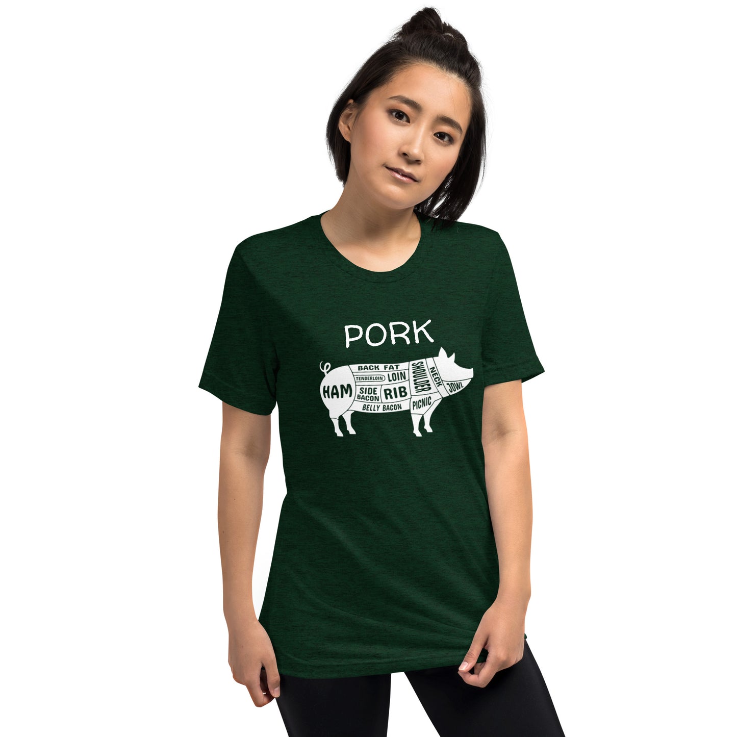 Pork Pig Butcher Chart Short Sleeve T-Shirt