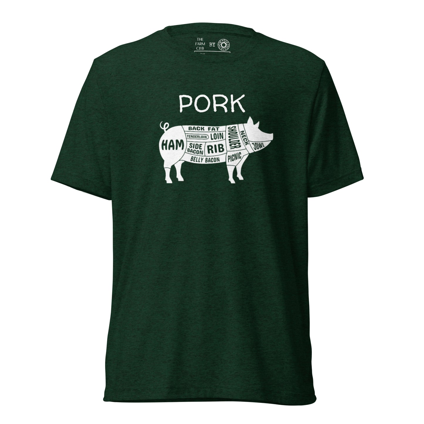 Pork Pig Butcher Chart Short Sleeve T-Shirt