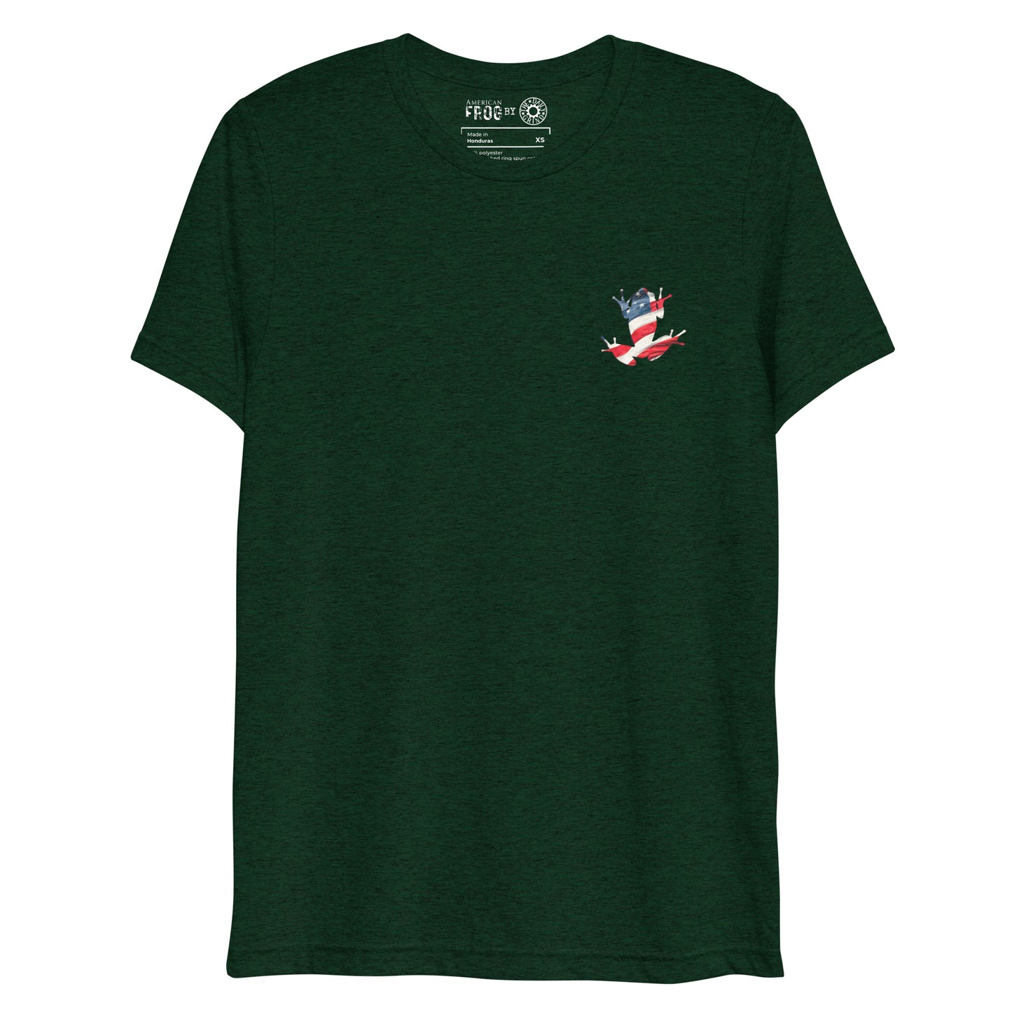 American Frog in Forest Green Short Sleeve T-Shirt