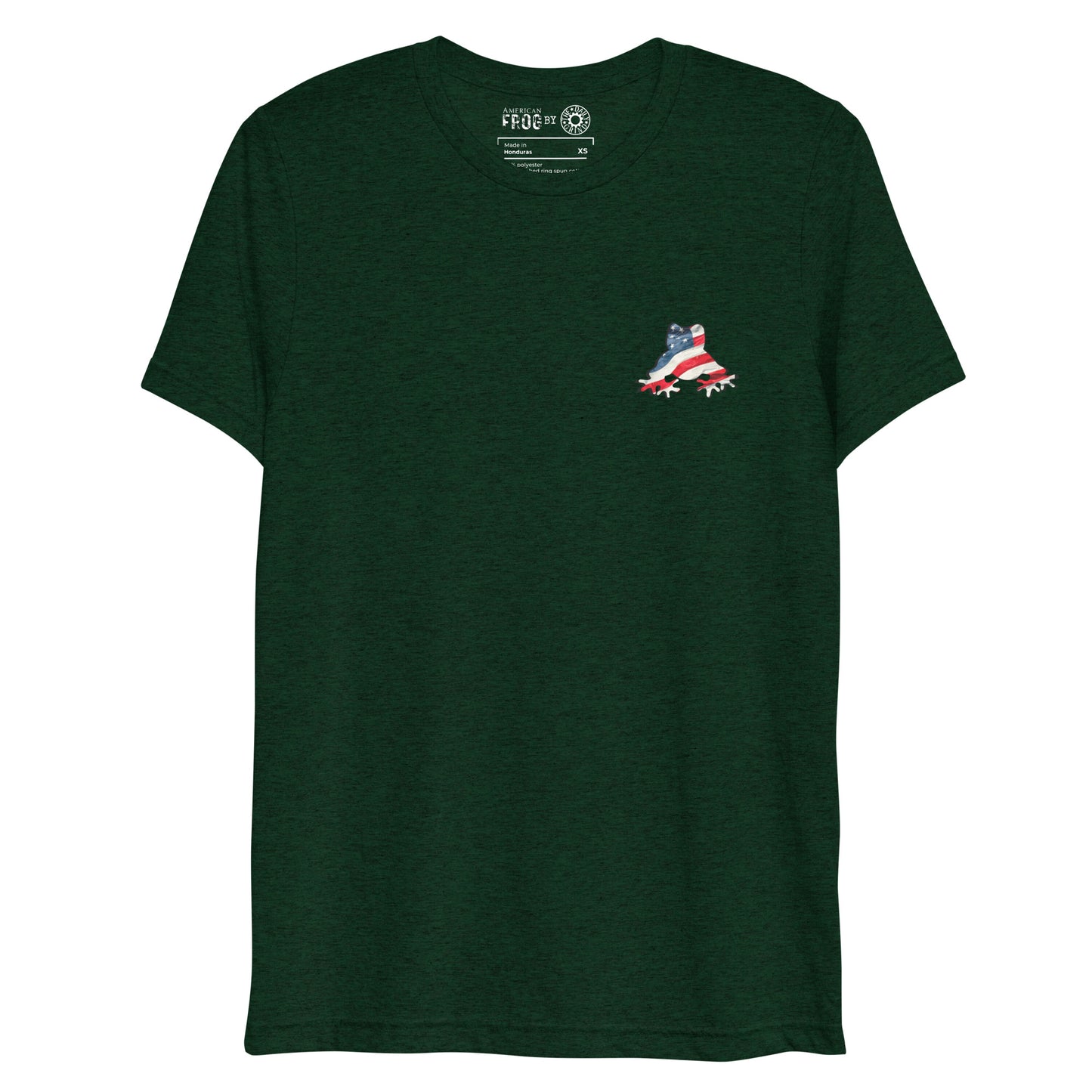 American Frog in Forest Green Short Sleeve T-Shirt