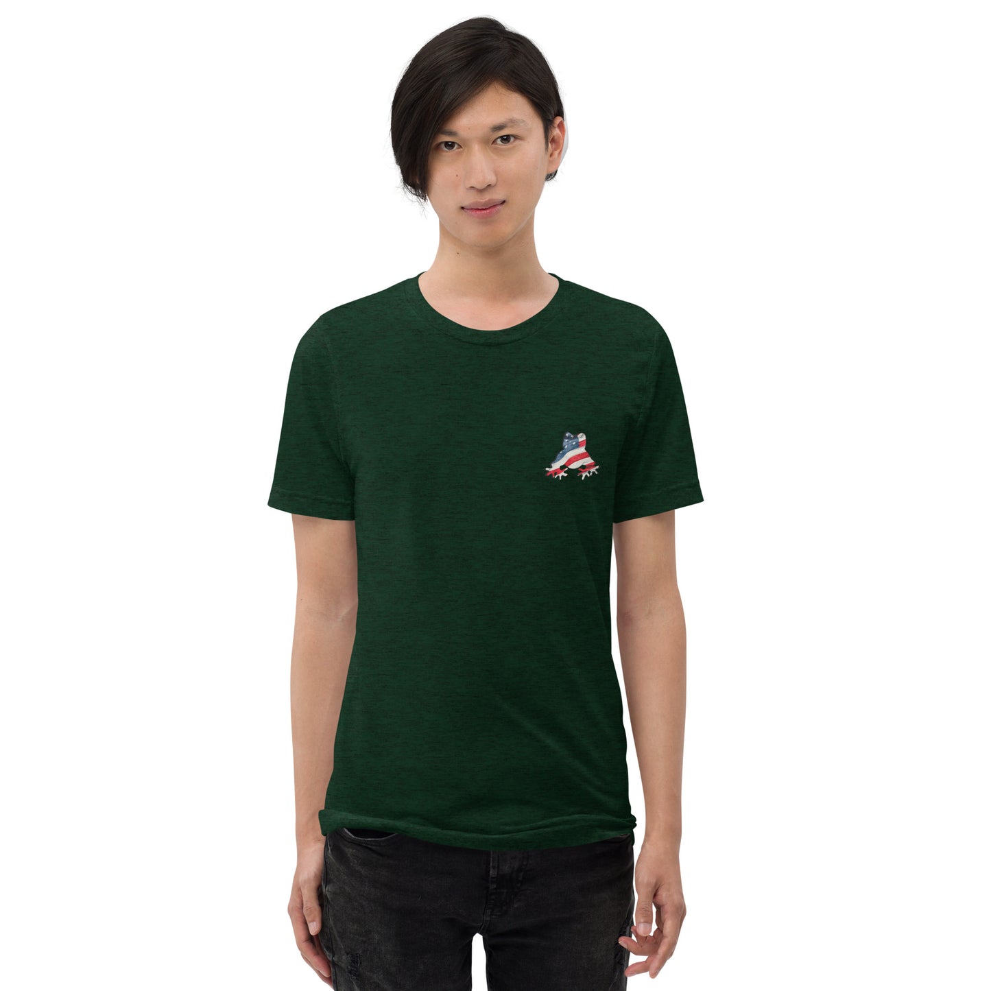 American Frog in Forest Green Short Sleeve T-Shirt