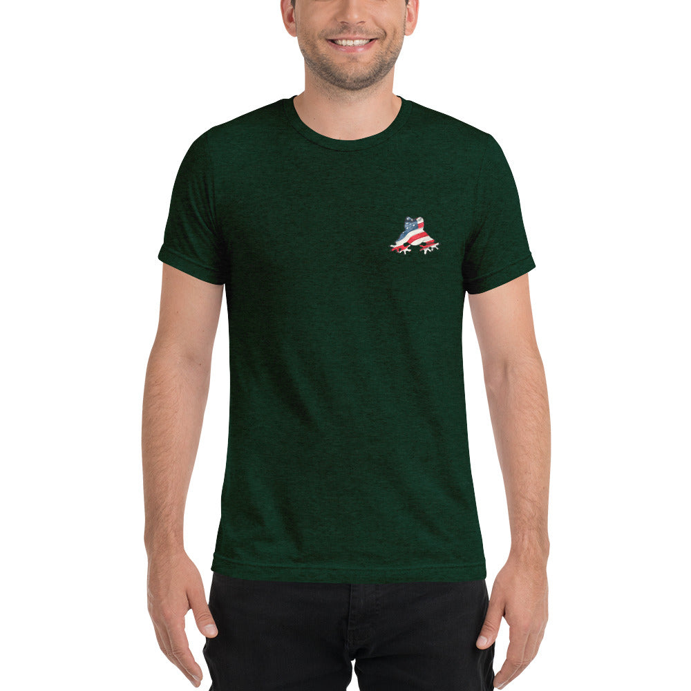 American Frog in Forest Green Short Sleeve T-Shirt