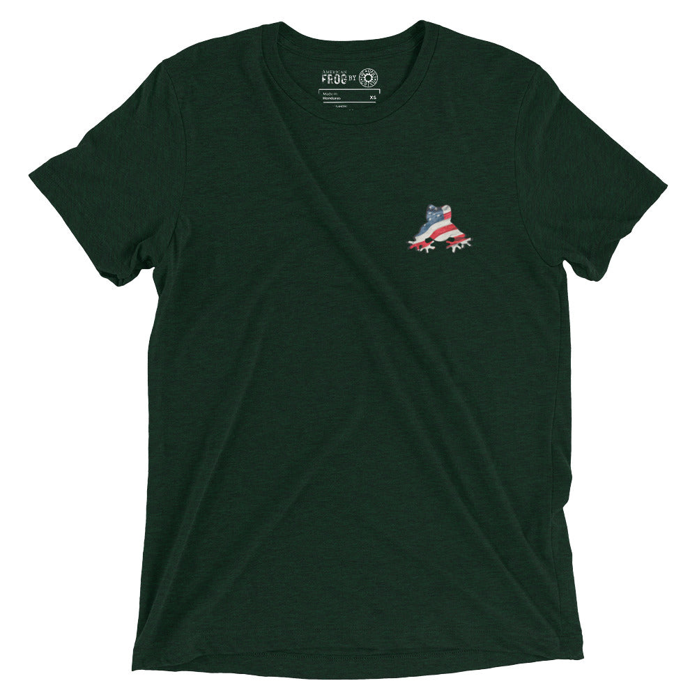 American Frog in Forest Green Short Sleeve T-Shirt