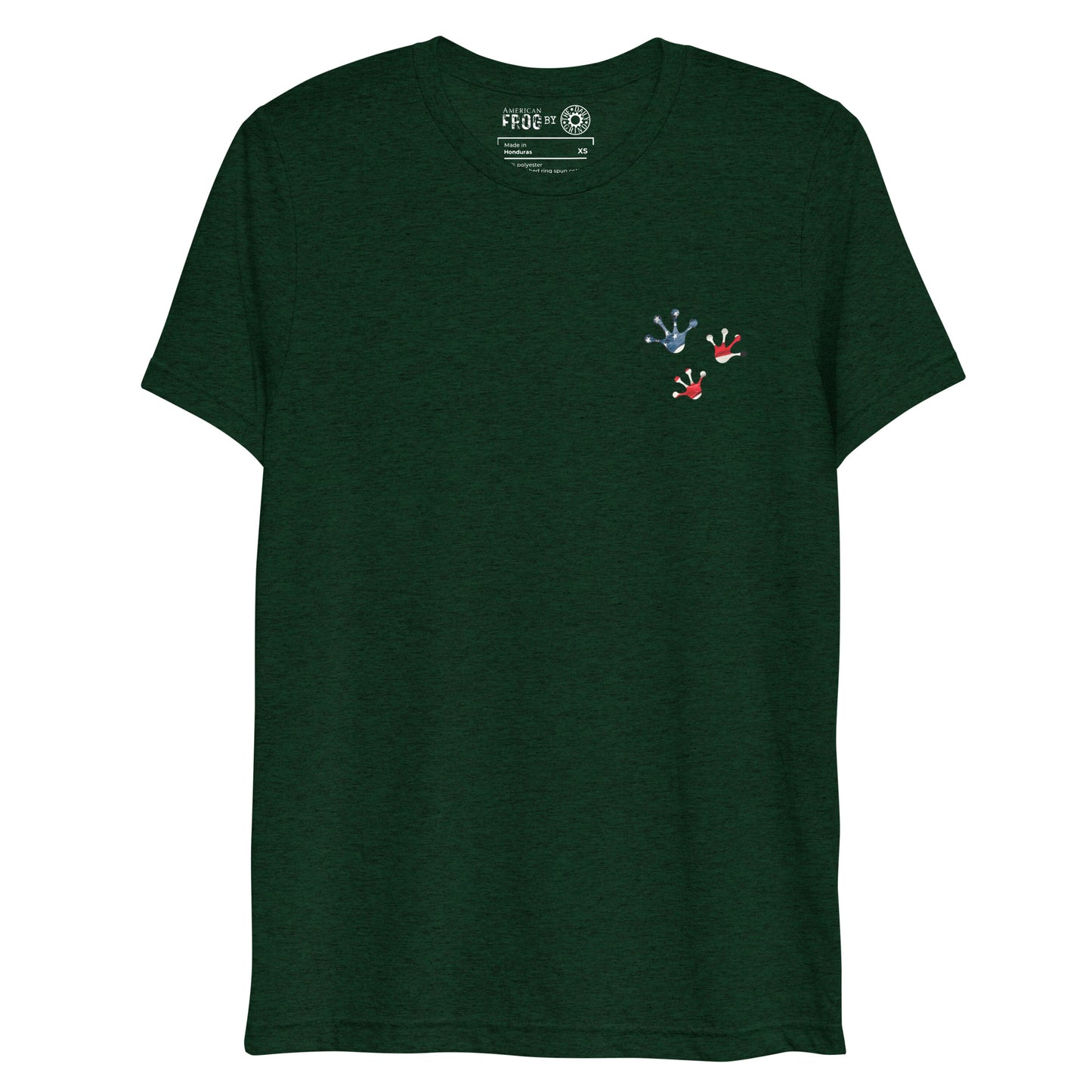 American Frog in Forest Green Short Sleeve T-Shirt