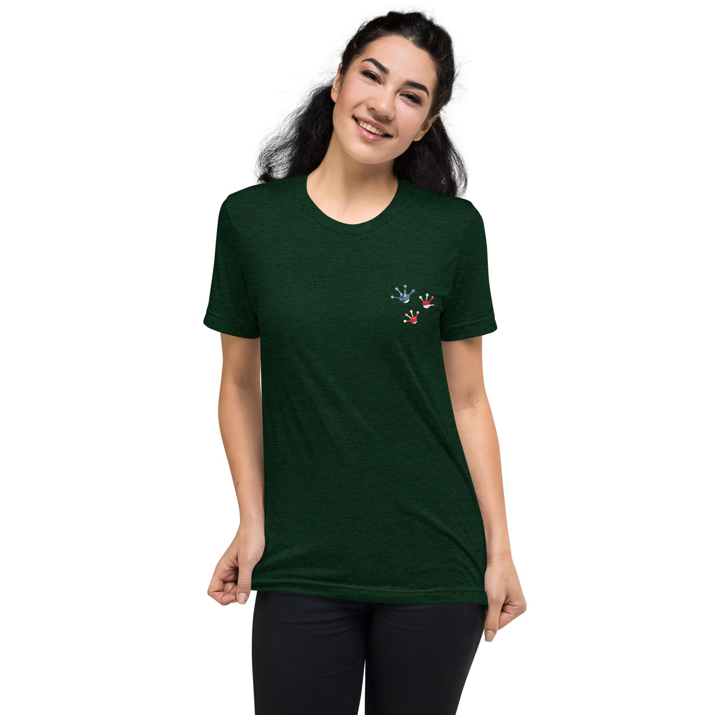 American Frog in Forest Green Short Sleeve T-Shirt