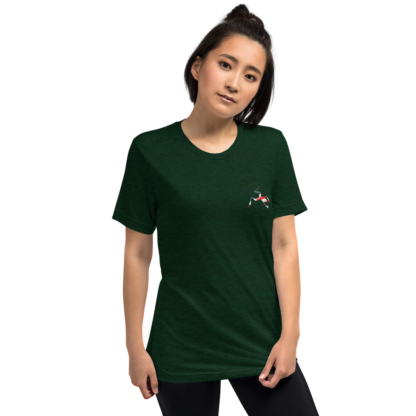 American Frog in Forest Green Short Sleeve T-Shirt