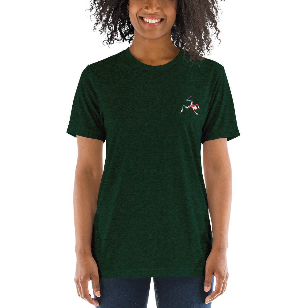 American Frog in Forest Green Short Sleeve T-Shirt