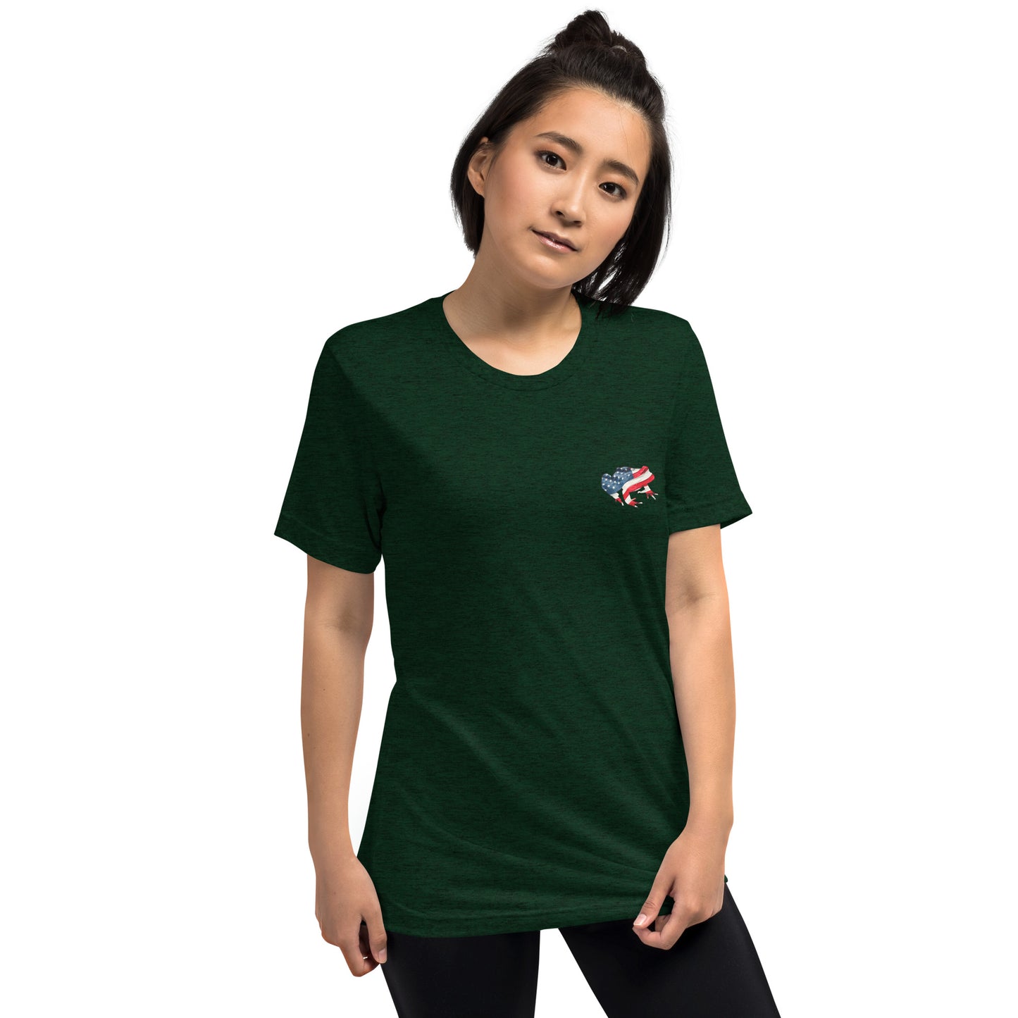 American Frog in Forest Green Short Sleeve T-Shirt