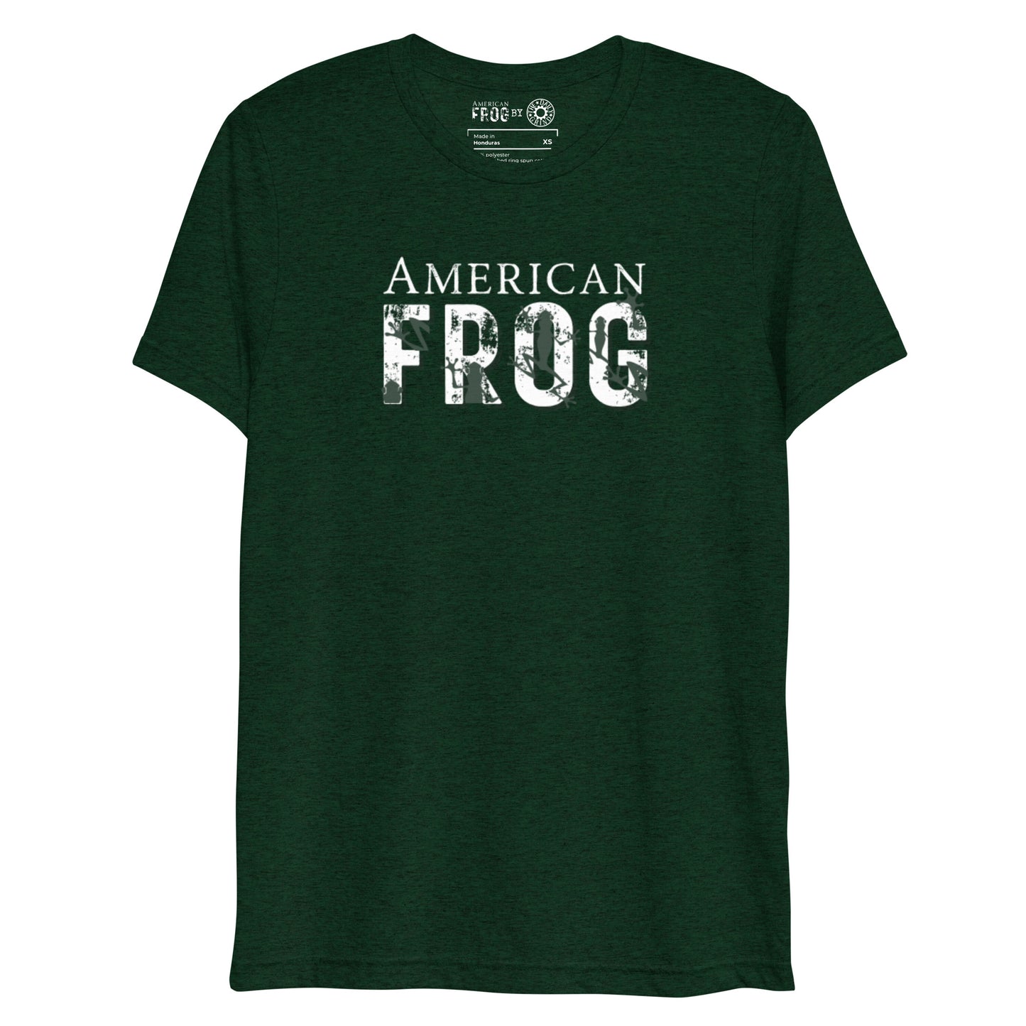 American Frog in Forest Green Short Sleeve T-Shirt