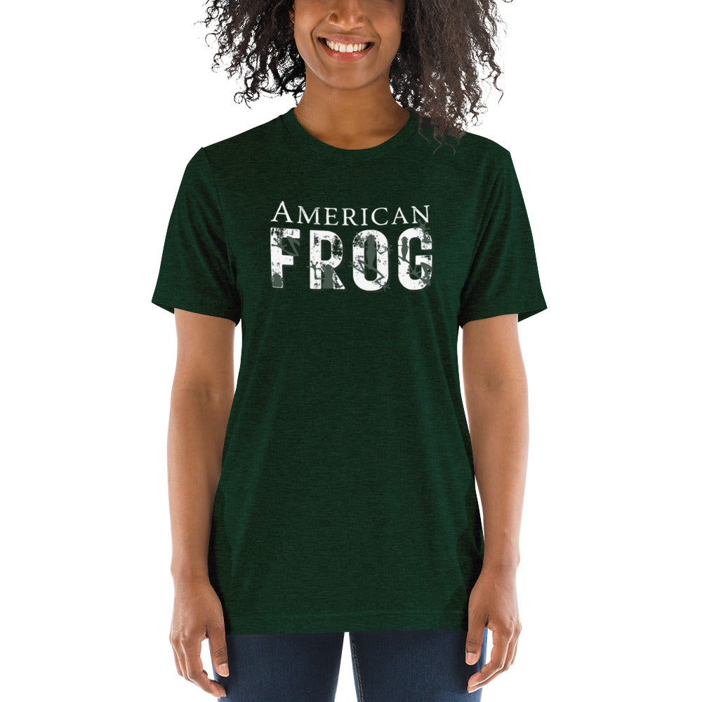 American Frog in Forest Green Short Sleeve T-Shirt