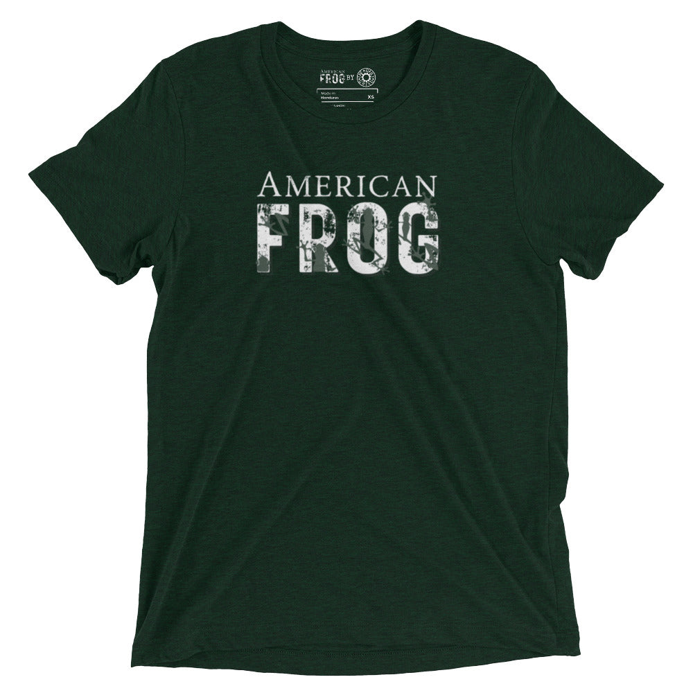 American Frog in Forest Green Short Sleeve T-Shirt