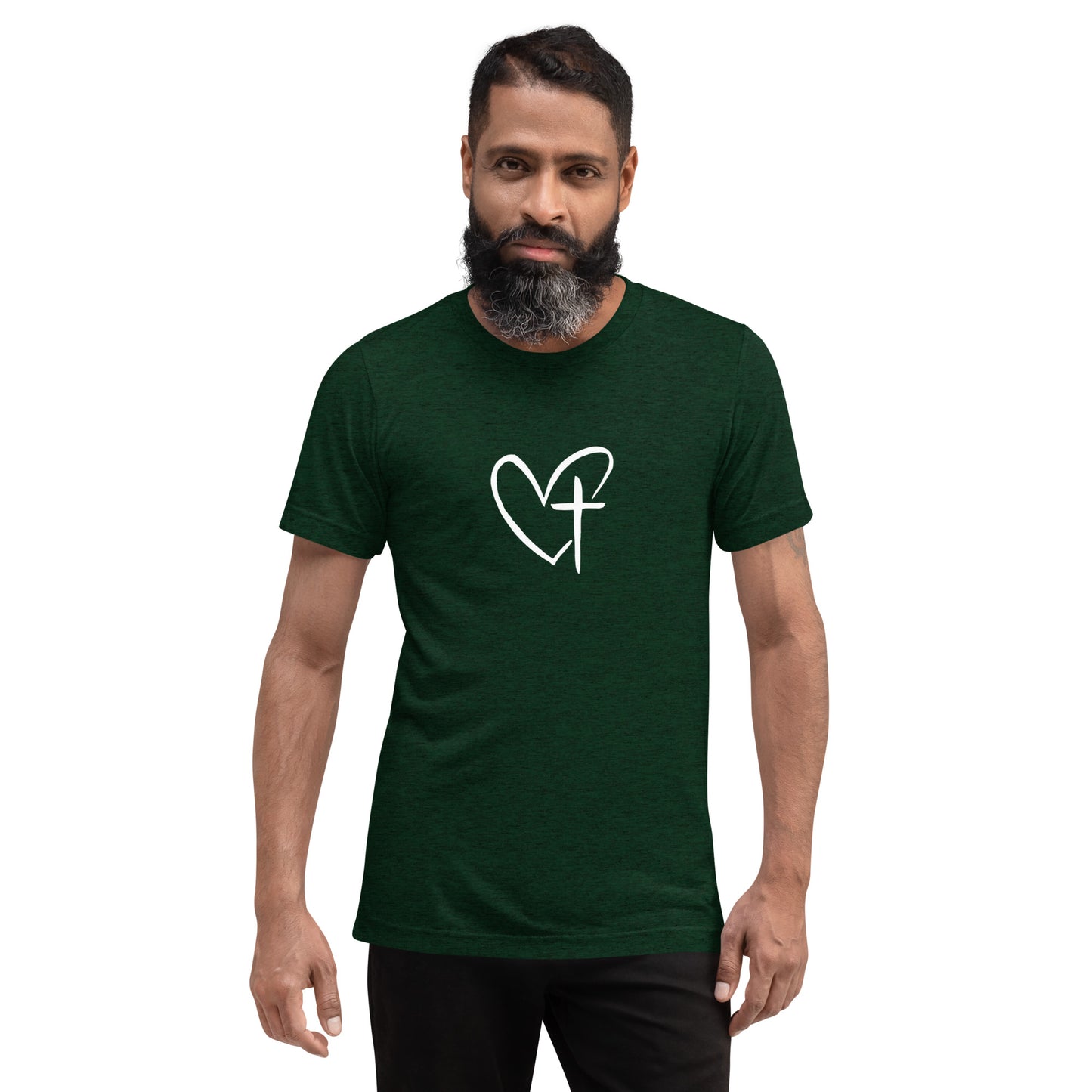 Heart w/ Cross Short Sleeve T-Shirt