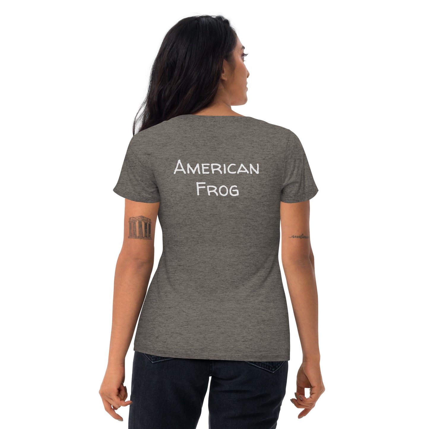 American Frog in Black Short Sleeve T-Shirt