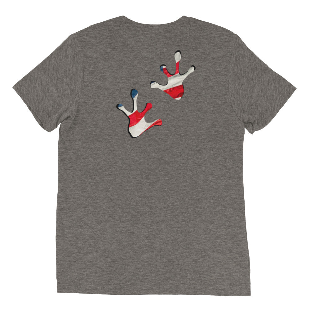 American Frog in Dark Gray Short Sleeve T-Shirt