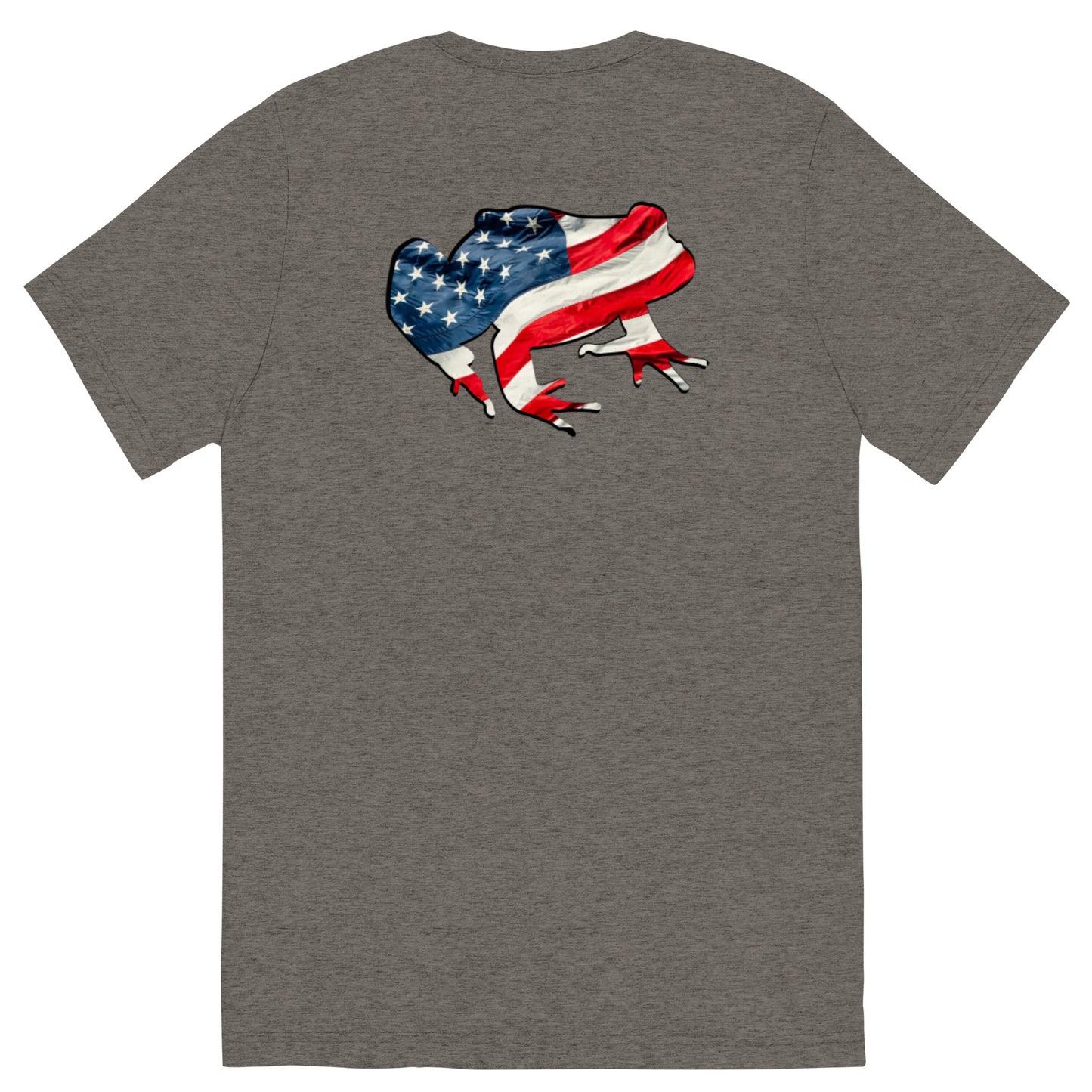 American Frog in Dark Gray Short Sleeve T-Shirt