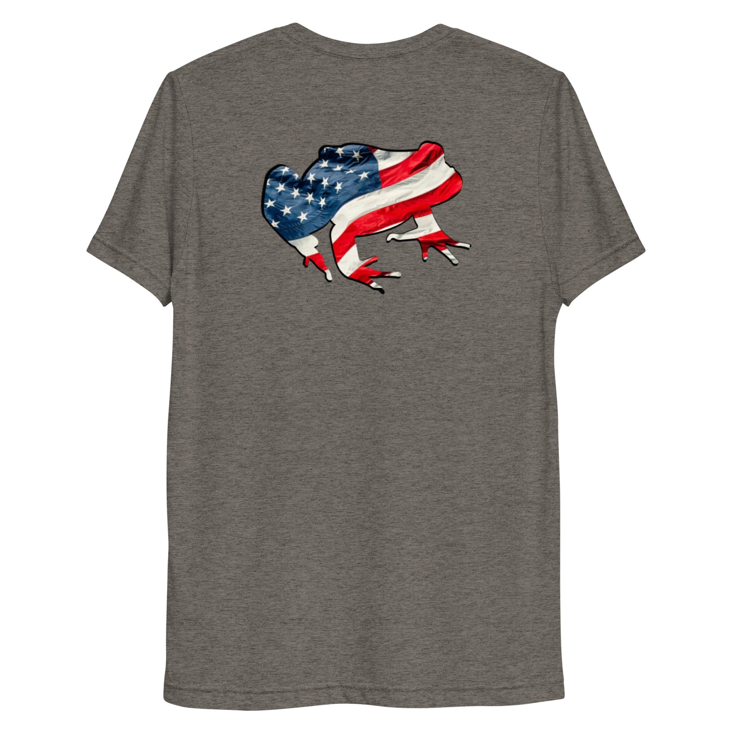 American Frog in Dark Gray Short Sleeve T-Shirt