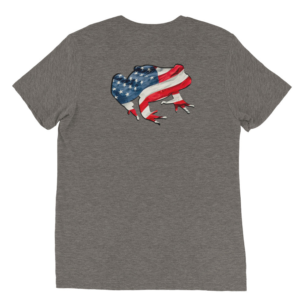 American Frog in Dark Gray Short Sleeve T-Shirt