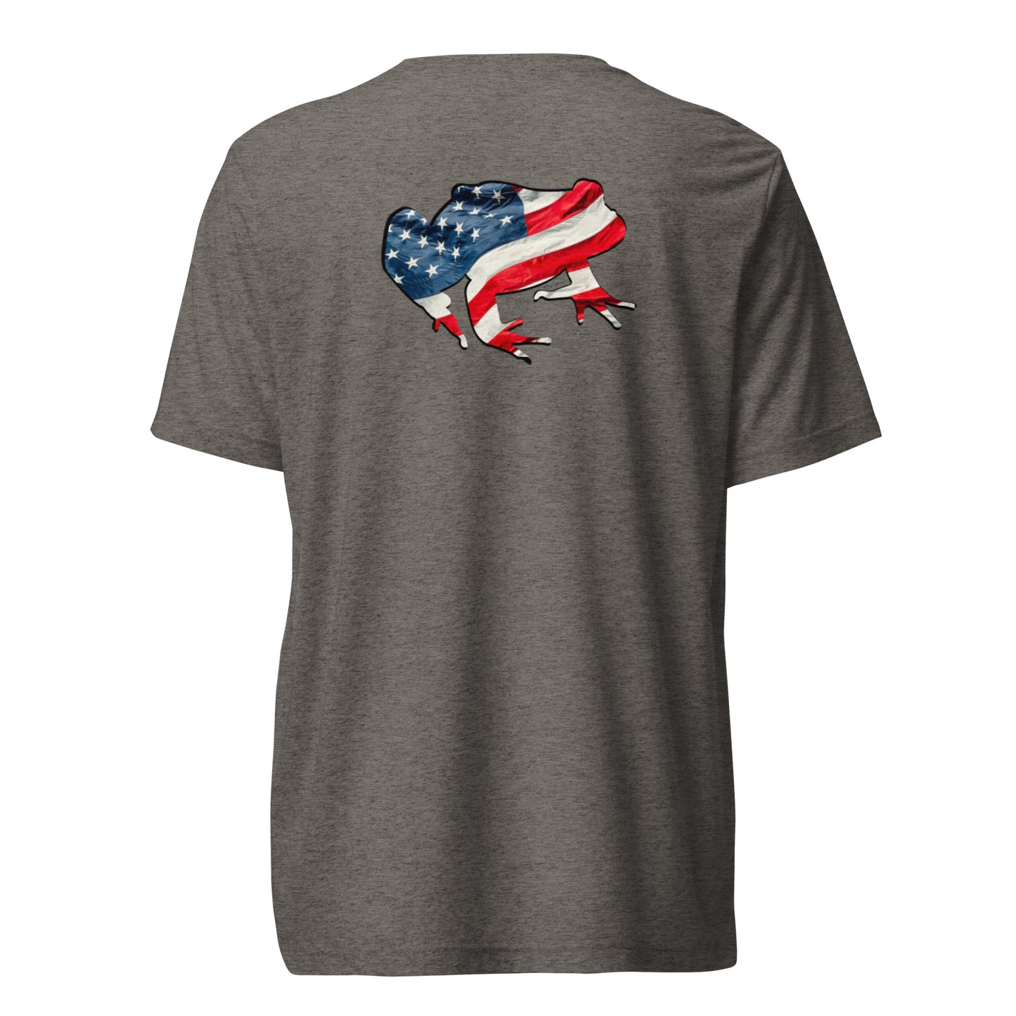 American Frog in Dark Gray Short Sleeve T-Shirt