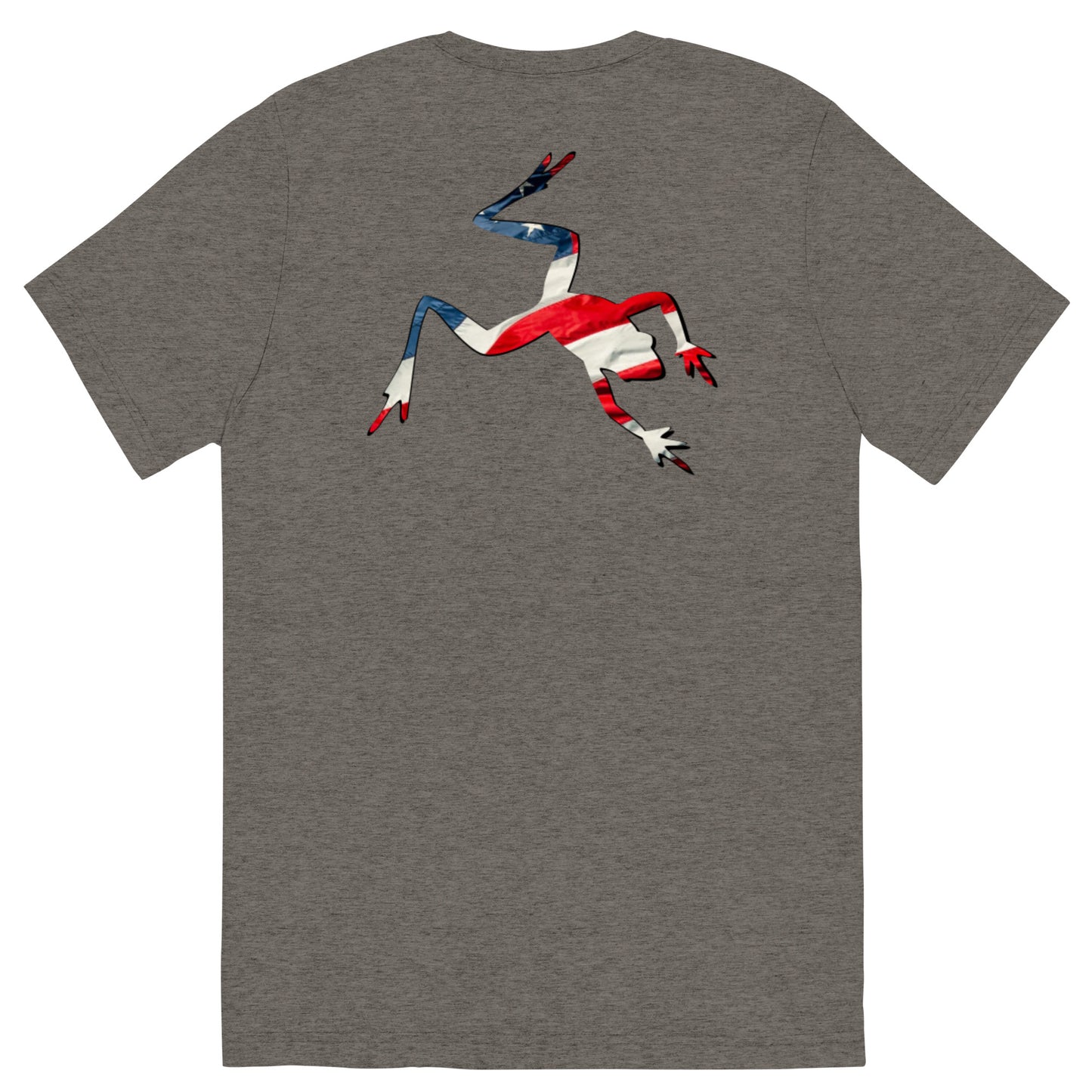 American Frog in Dark Gray Short Sleeve T-Shirt