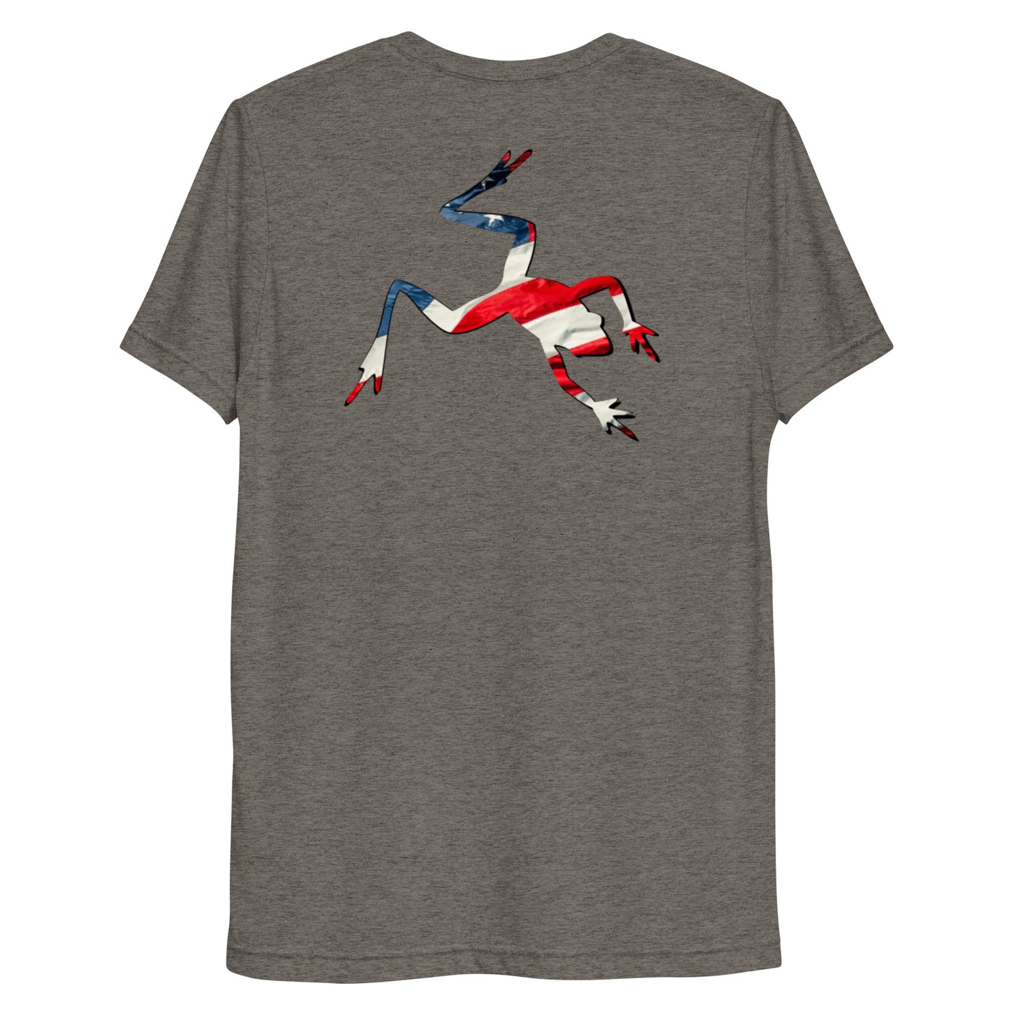 American Frog in Dark Gray Short Sleeve T-Shirt