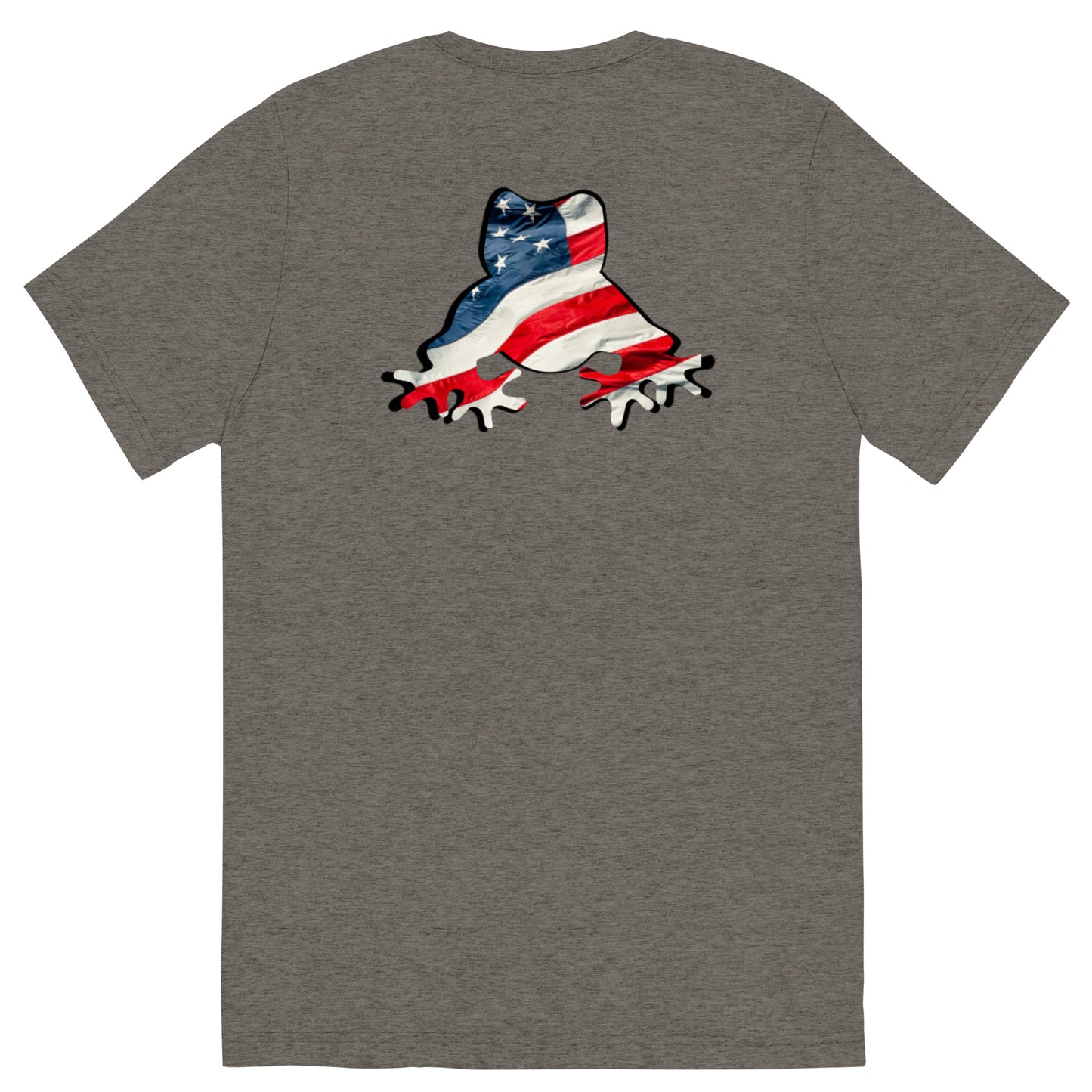 American Frog in Dark Gray Short Sleeve T-Shirt