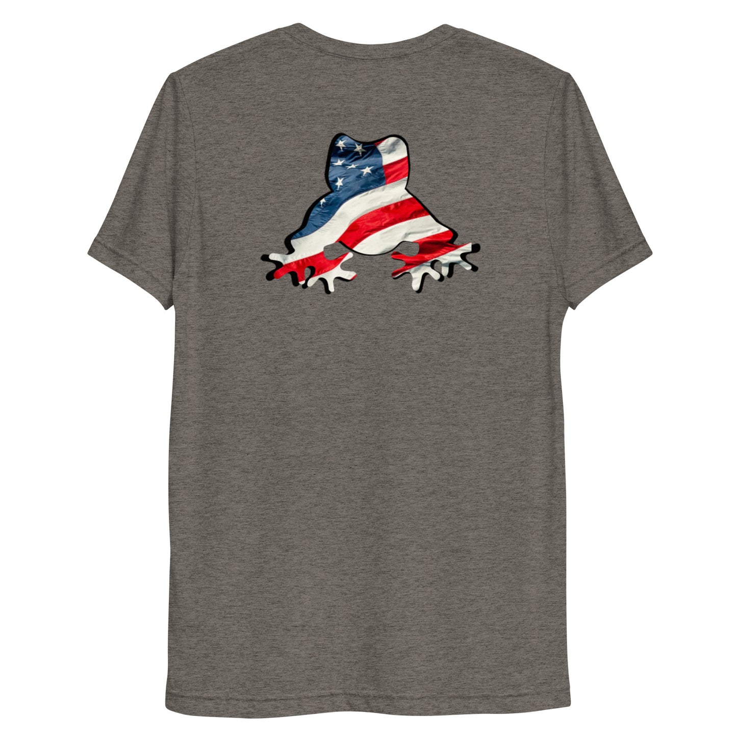 American Frog in Dark Gray Short Sleeve T-Shirt