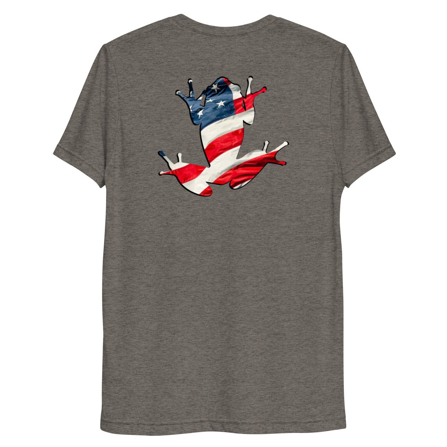 American Frog in Dark Gray Short Sleeve T-Shirt