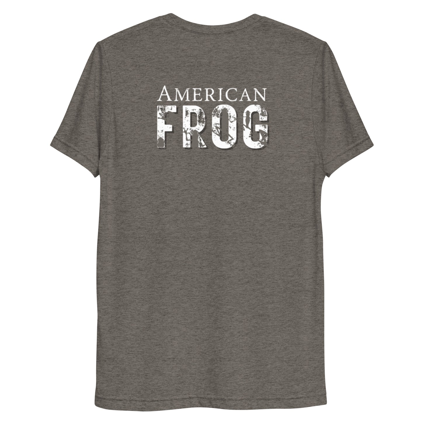 American Frog in Dark Gray Short Sleeve T-Shirt