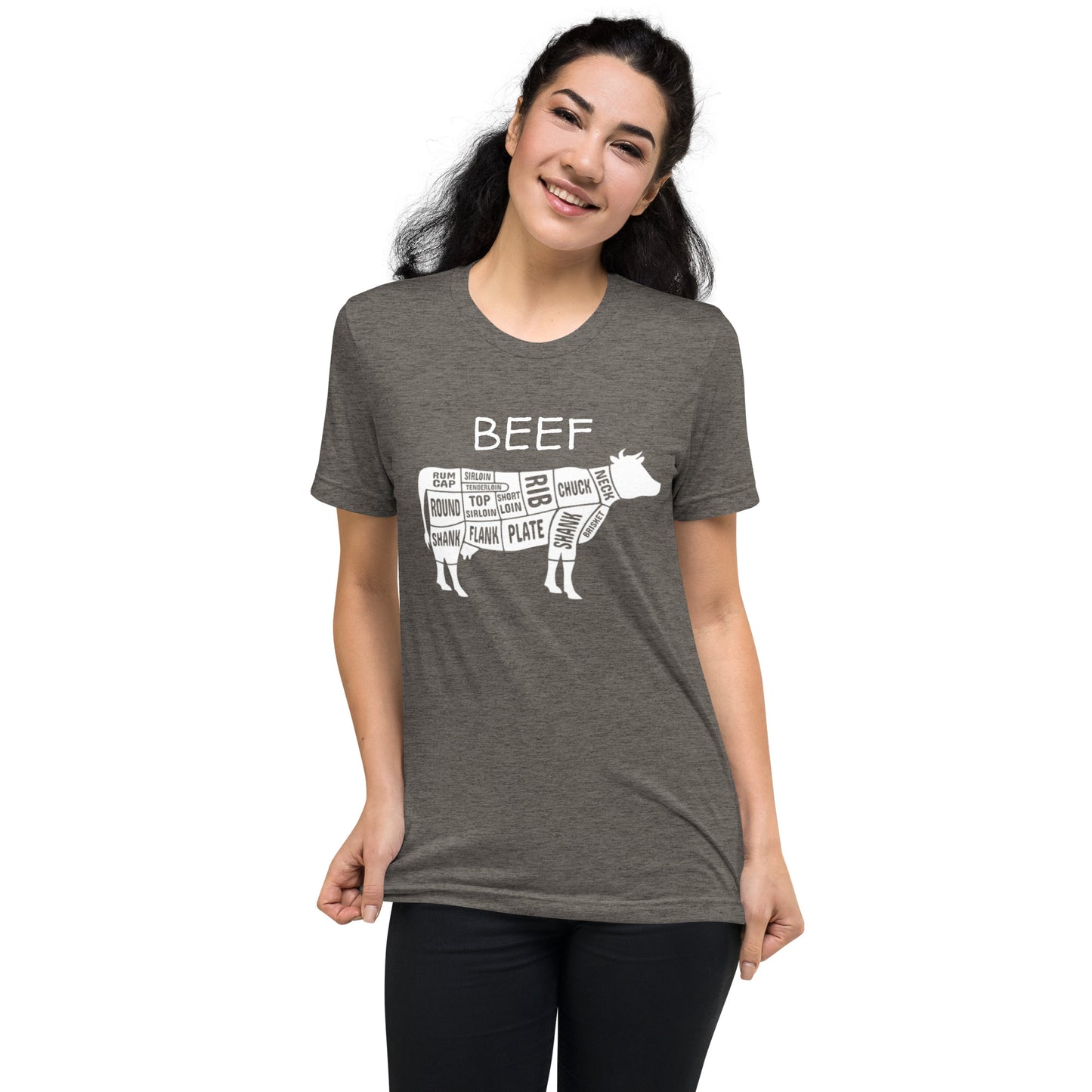 Beef Cow Butcher Chart Short Sleeve T-Shirt