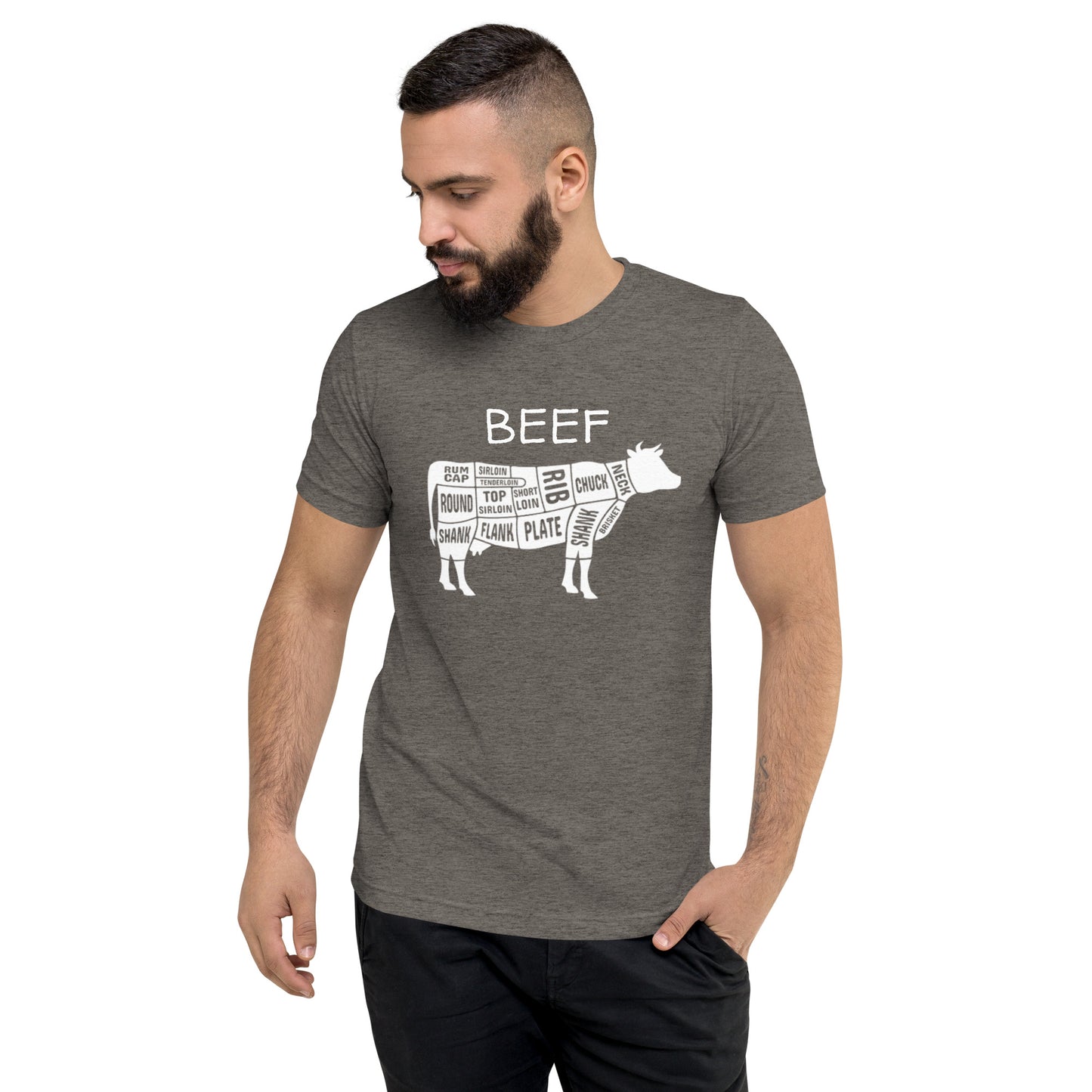 Beef Cow Butcher Chart Short Sleeve T-Shirt