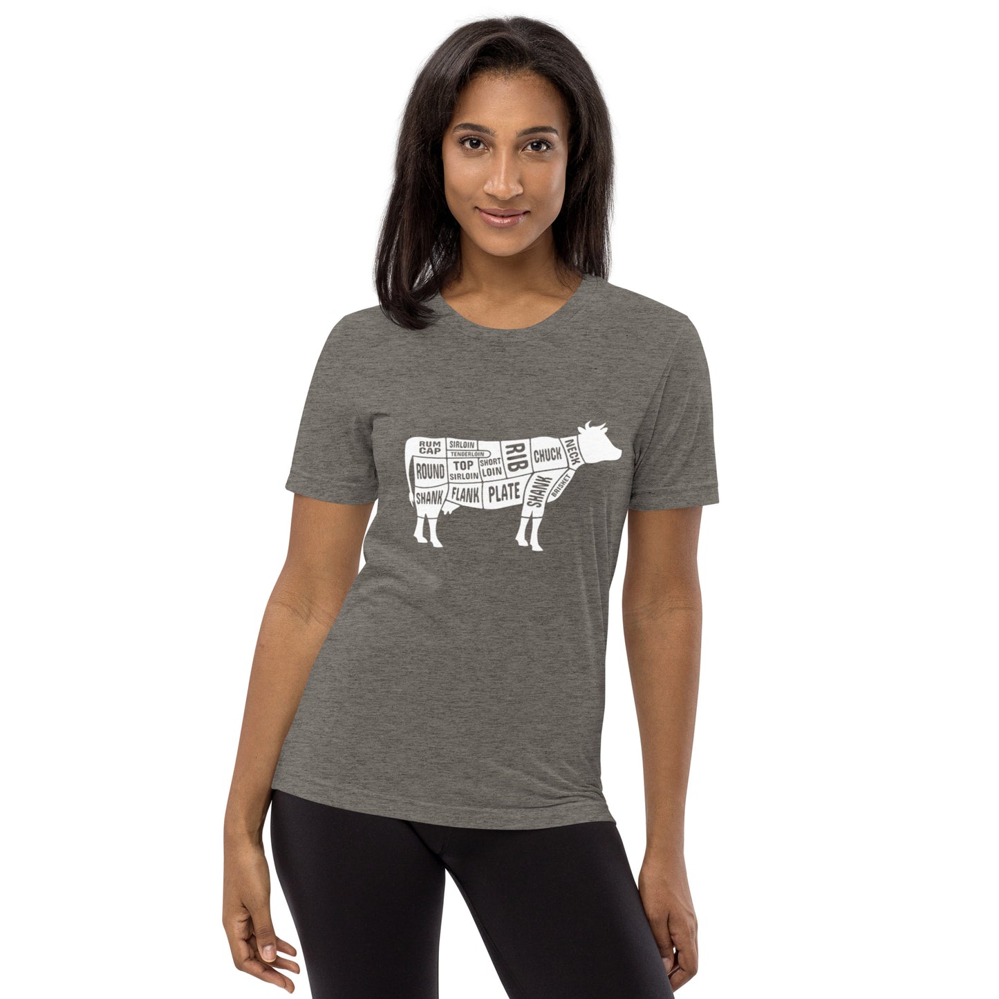 Cow Butcher Chart Short Sleeve T-Shirt