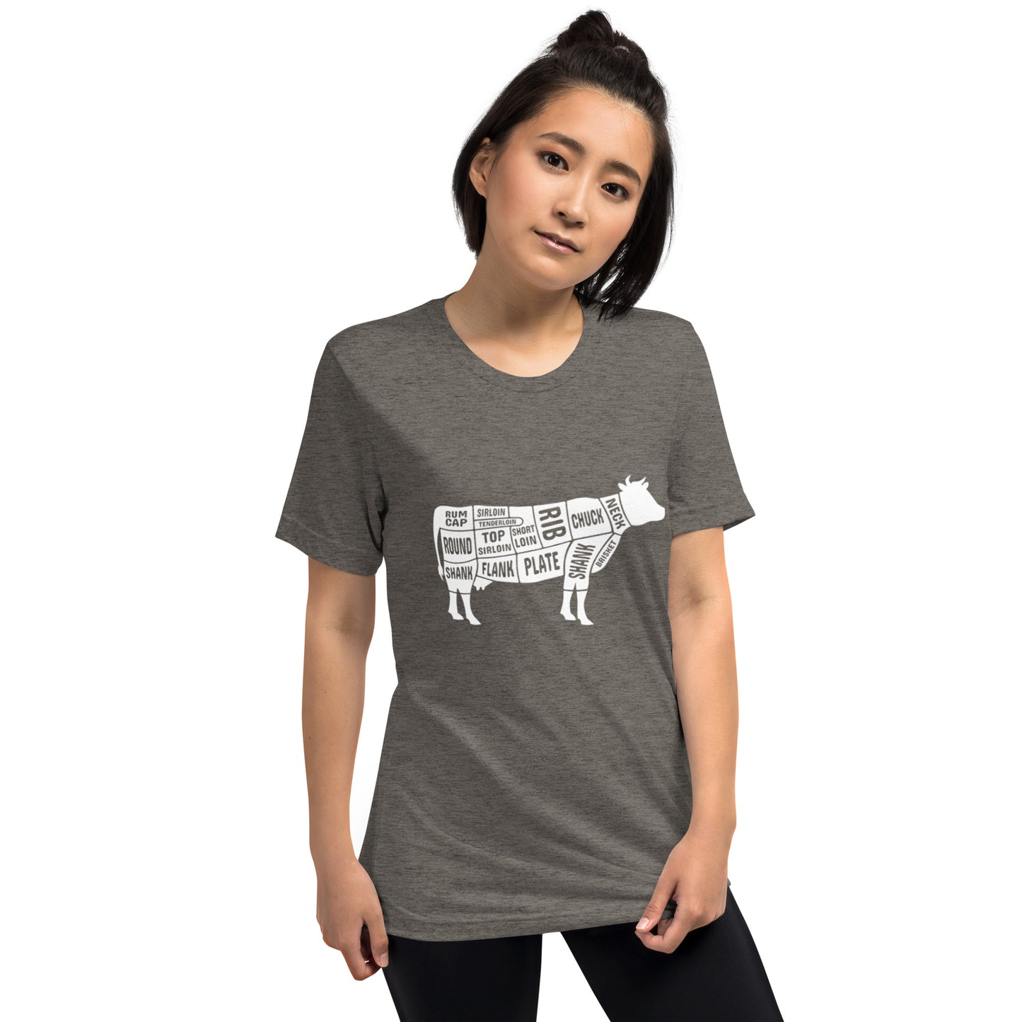 Cow Butcher Chart Short Sleeve T-Shirt