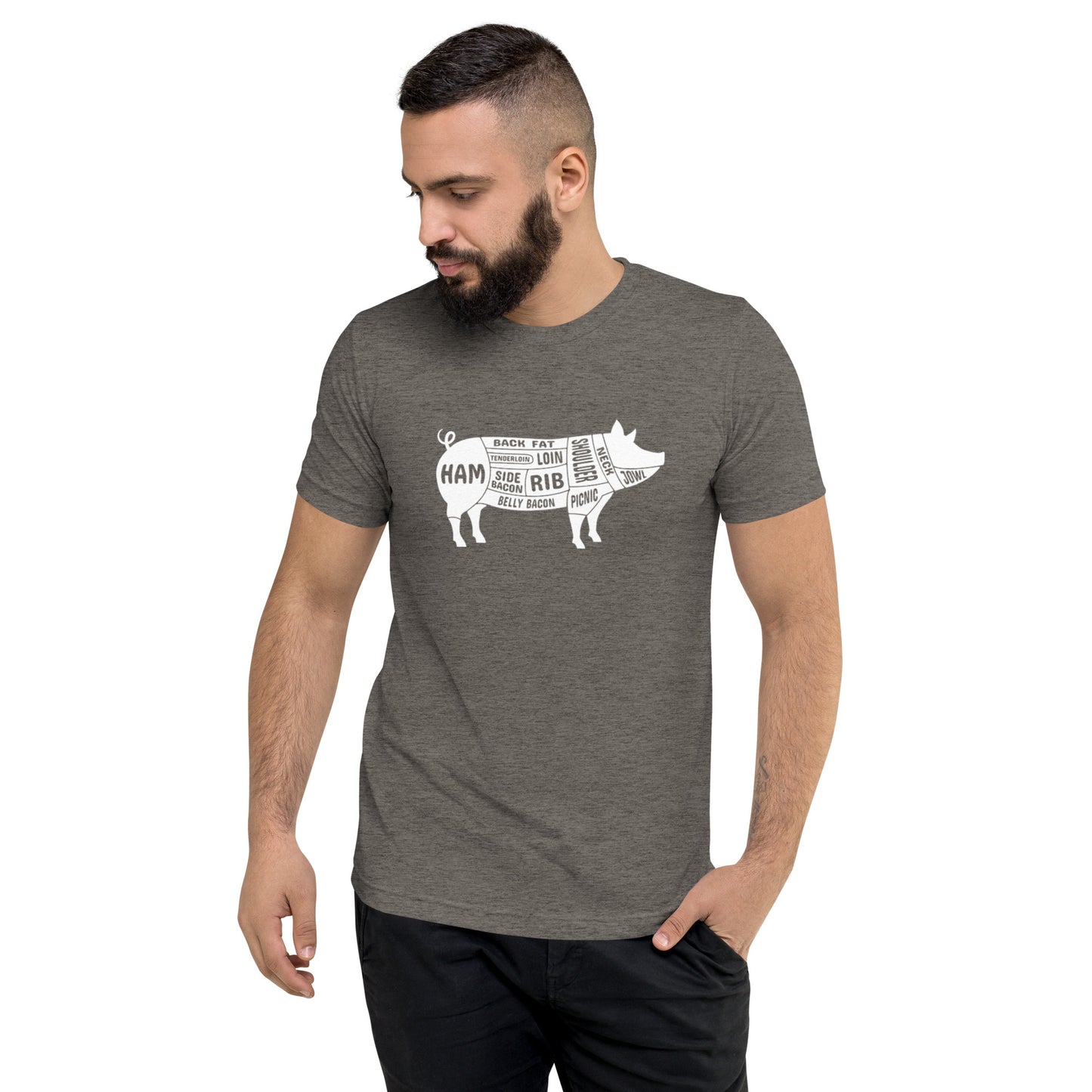 Pig Butcher Chart Short Sleeve T-Shirt