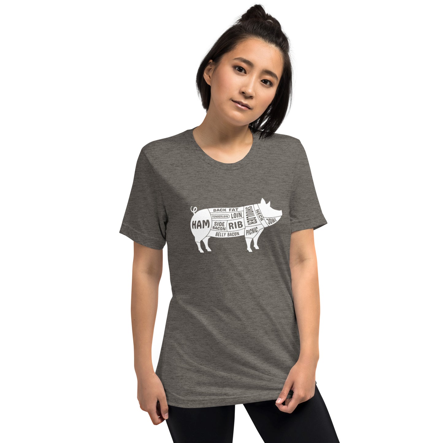 Pig Butcher Chart Short Sleeve T-Shirt