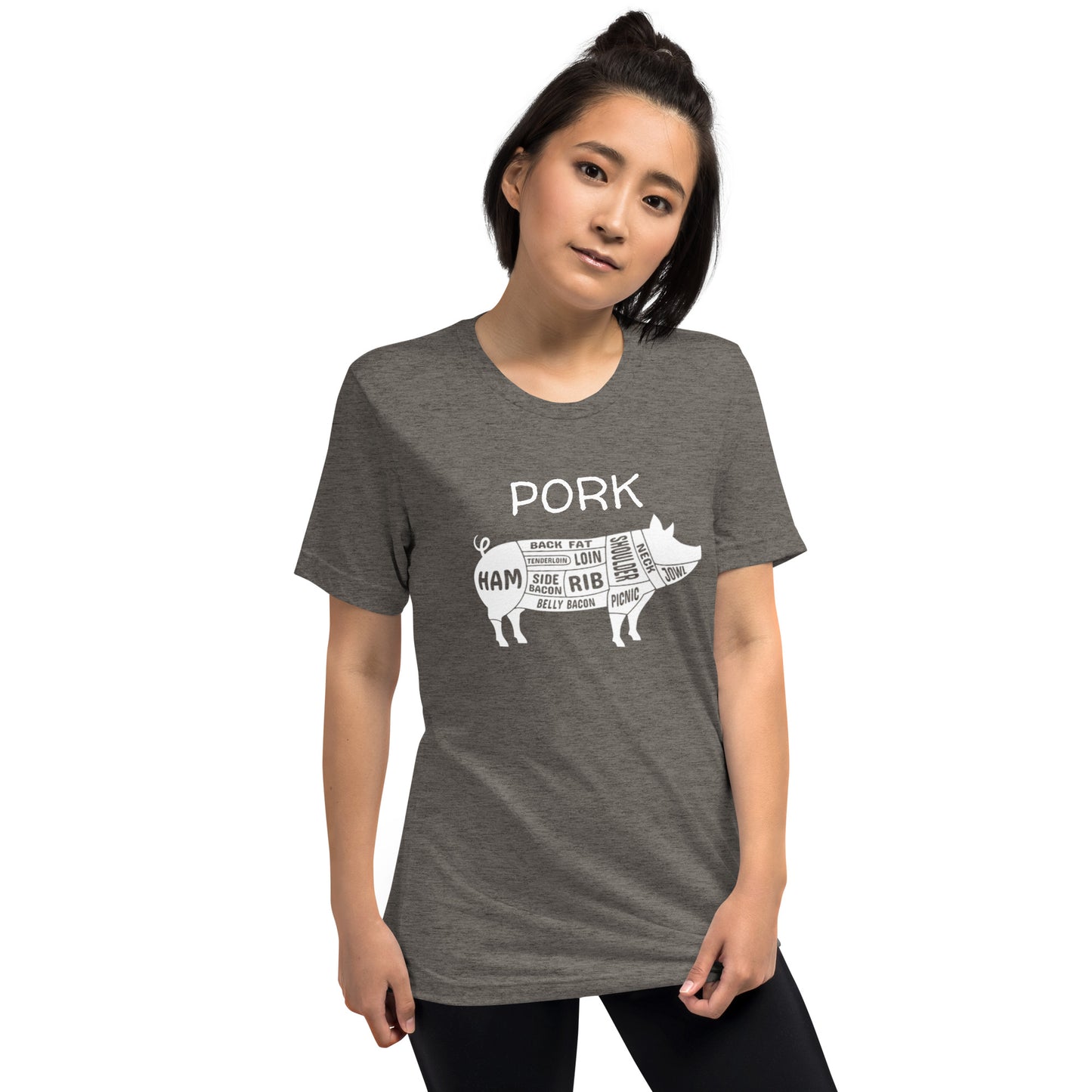 Pork Pig Butcher Chart Short Sleeve T-Shirt