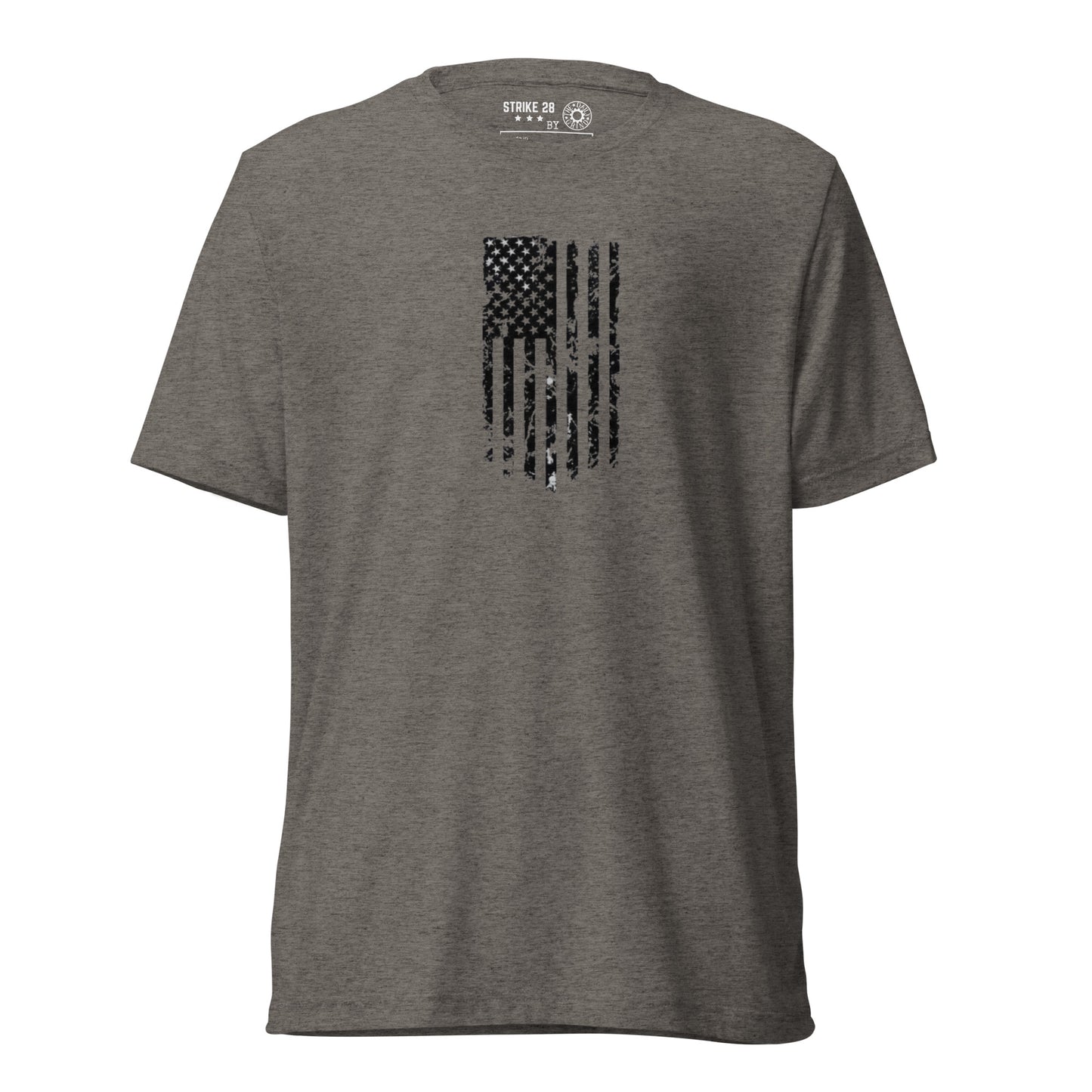 Vertical American Flag Short Sleeve T-Shirt